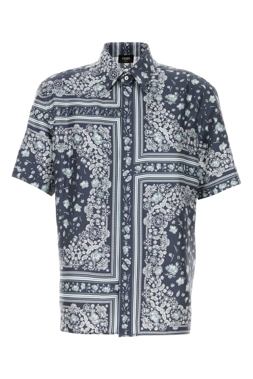 FENDI CAM M.C. SILK BANDANA PRINT For Men Exterior: 100% Silk