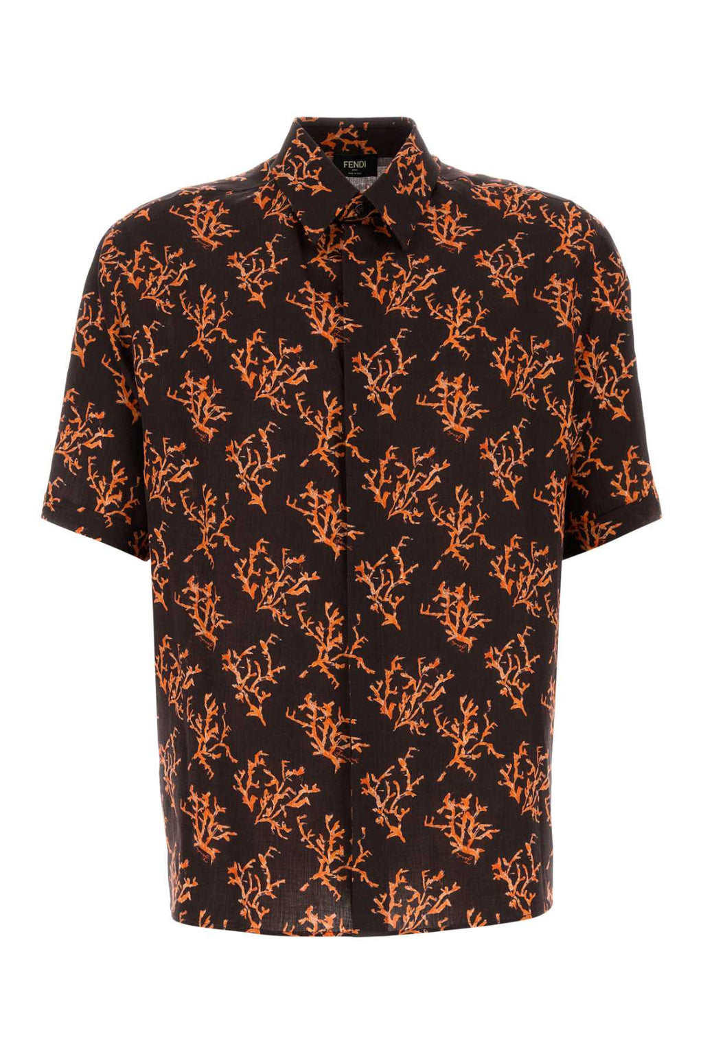 FENDI CAM M.C. LINEN CORAL ALLOVER For Men Exterior: 100% Linen