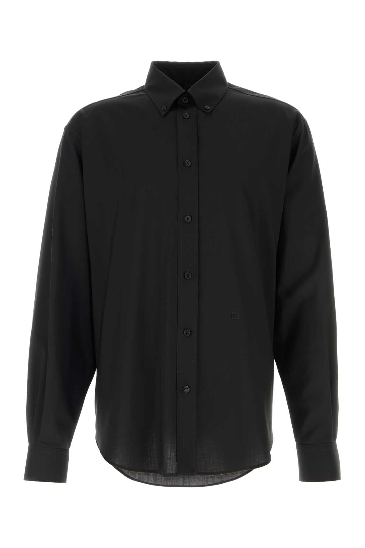 FENDI SHIRT LIGHT WOOL For Men Exterior: 100% Wool