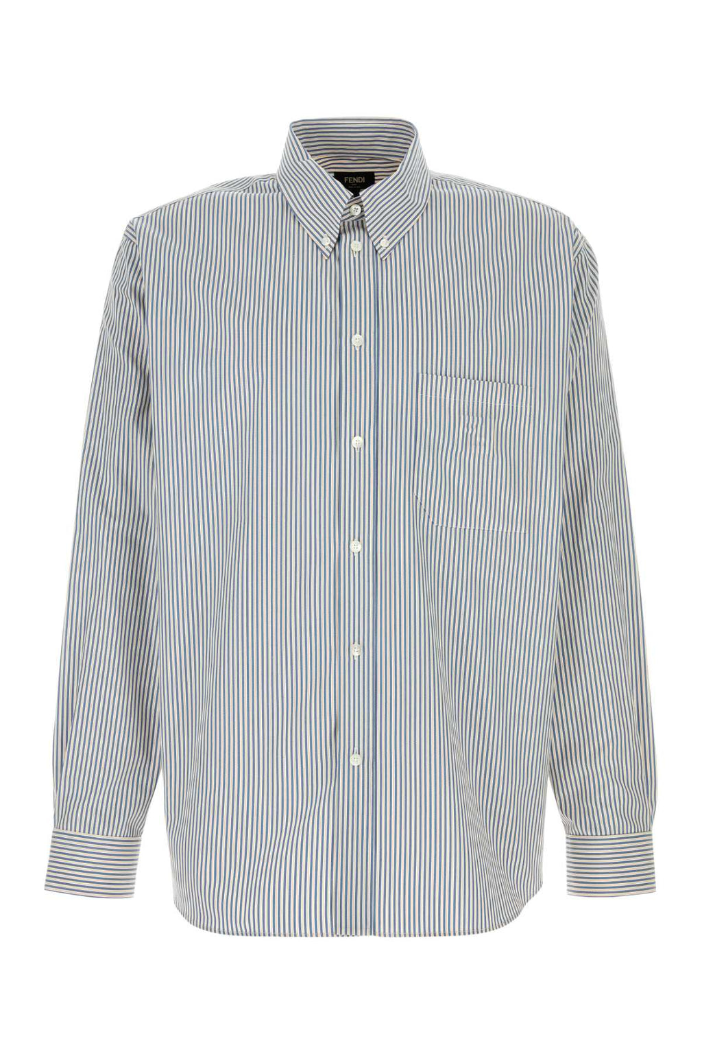 FENDI SH.COMFORT B.D. FANCY STRIPES For Men Exterior: 100% Cotton