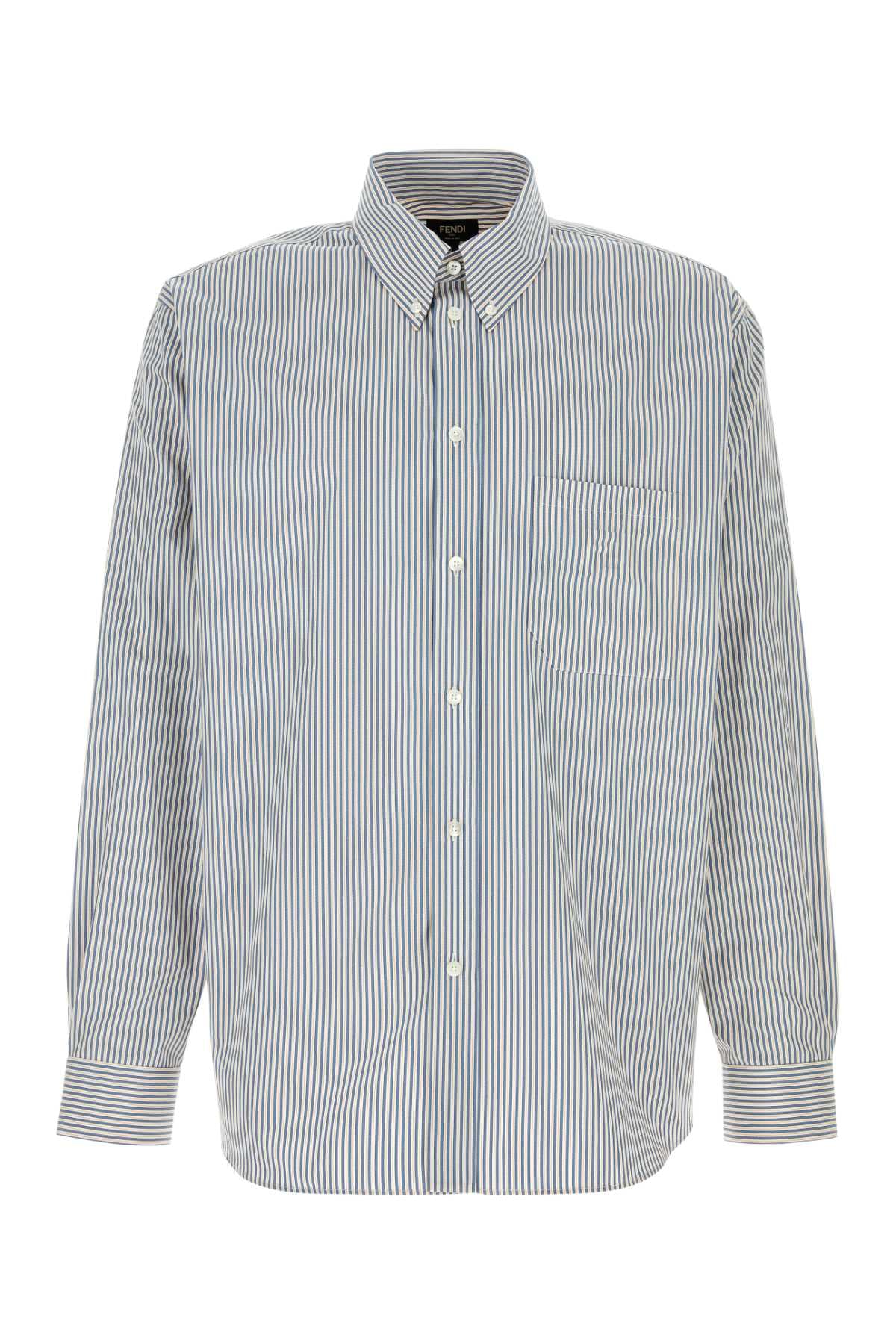 FENDI SH.COMFORT B.D. FANCY STRIPES For Men Exterior: 100% Cotton