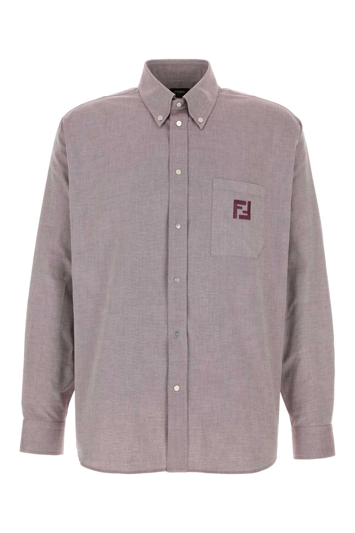 FENDI SH.COMFORT B.D. OXFORD+FF EMBR For Men Exterior: 100% Cotton