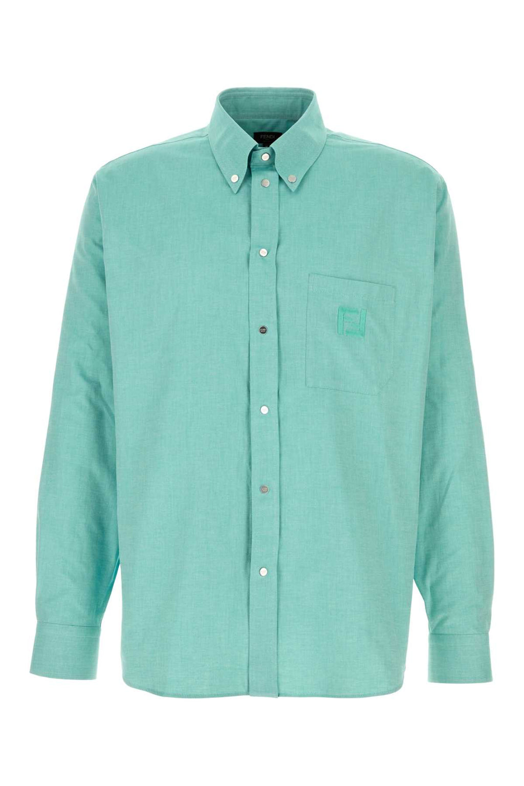 FENDI SH.COMFORT B.D. OXFORD+FF EMBR For Men Exterior: 100% Cotton