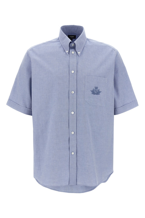 FENDI 'Fendi Crest' shirt For Men 100% cotton