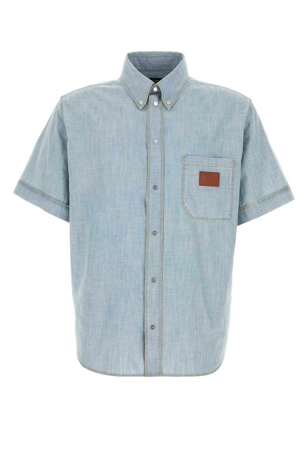 FENDI SHIRT CHAMBRAY For Men Exterior: 100% Cotton