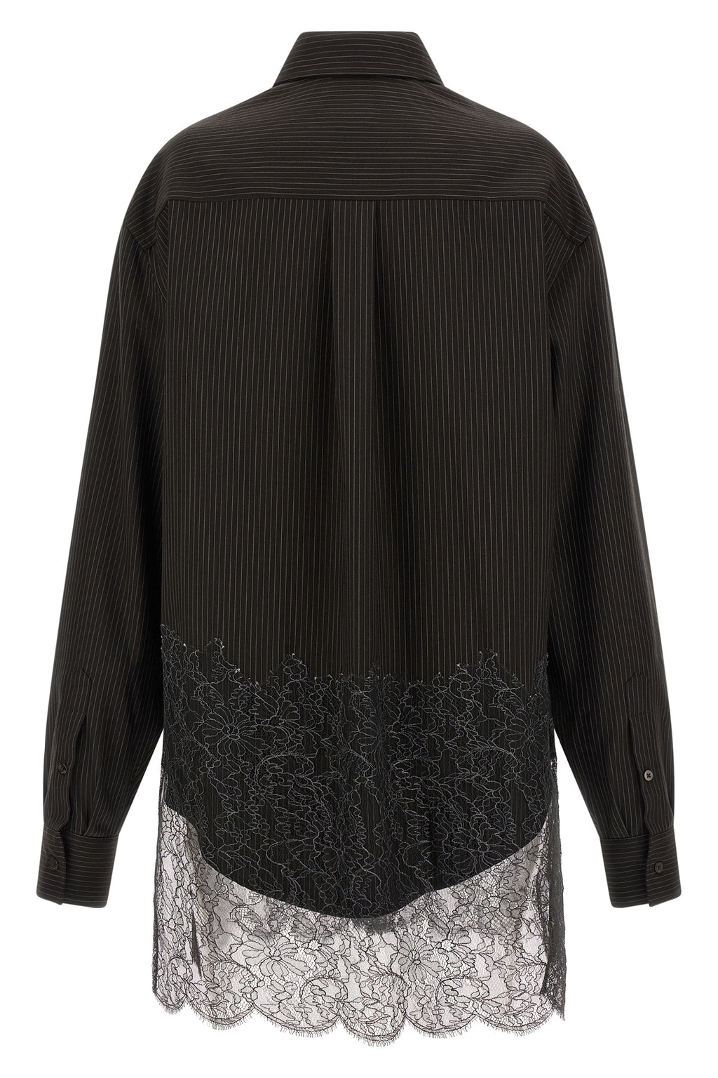 FENDI Wool and lace shirt For Men 100% virgin wool