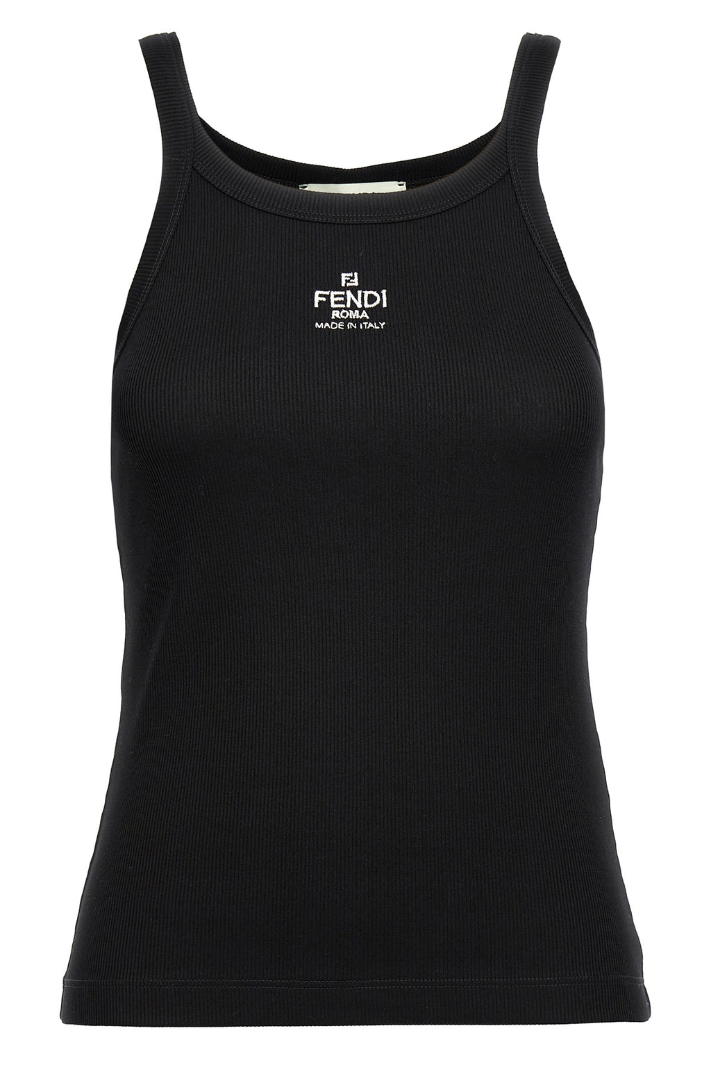 FENDI Logo tank top For Women 94% cotton 6% elastane