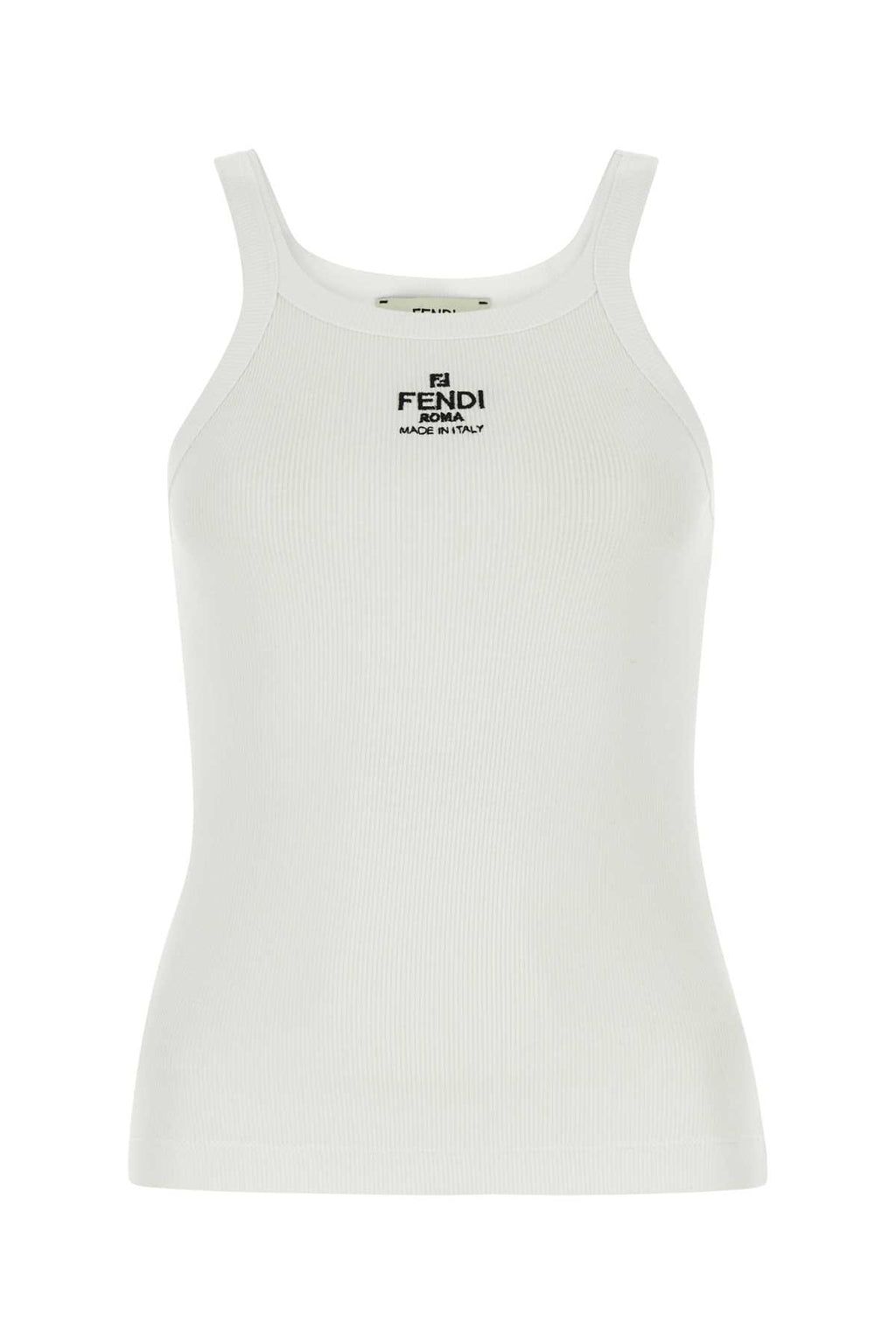FENDI TOP FENDI RIBBED COTTON JERSEY For Women 94%CO,6%EA