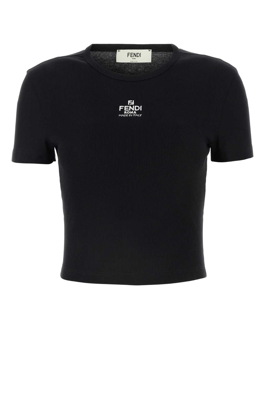 FENDI TOP FENDI RIBBED C For Women Exterior: 94% Cotton 6% Elastane
