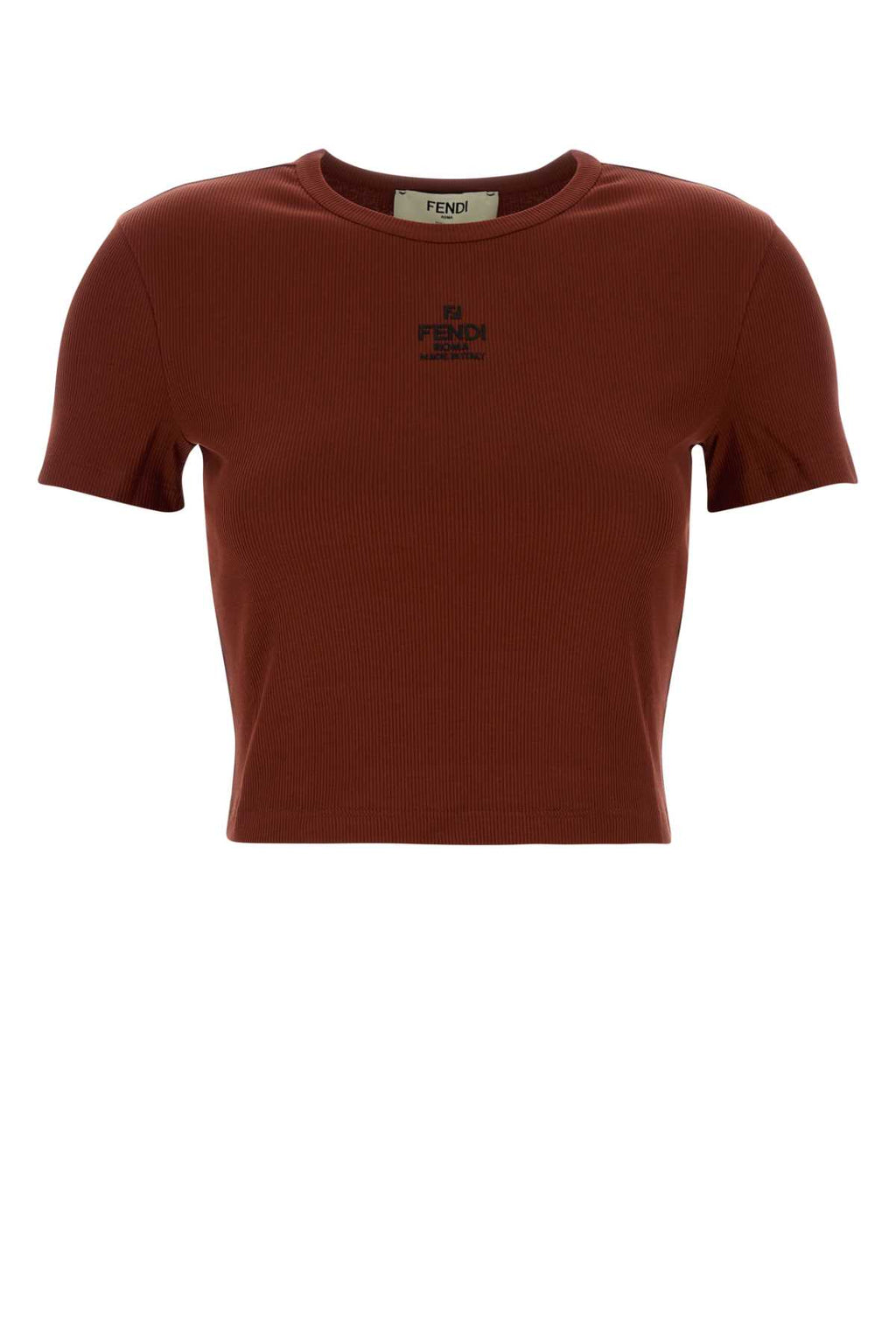 FENDI TOP FENDI RIBBED C For Women Exterior: 94% Cotton 6% Elastane