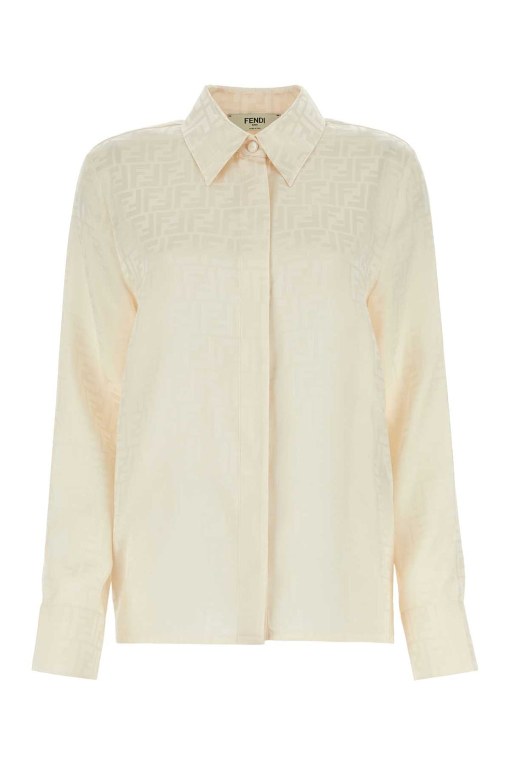 FENDI CAMICIA FF CREPE SATIN For Women Exterior: 100% Silk
