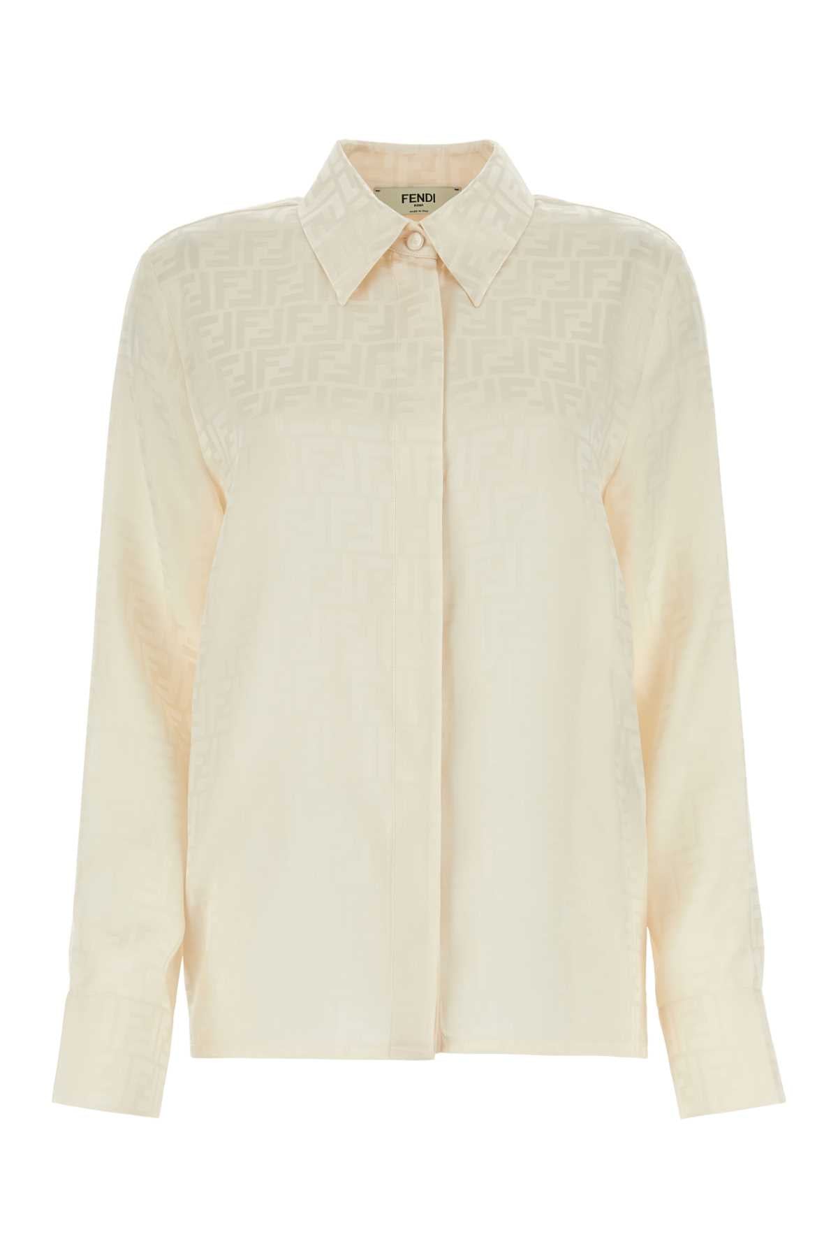FENDI CAMICIA FF CREPE SATIN For Women Exterior: 100% Silk