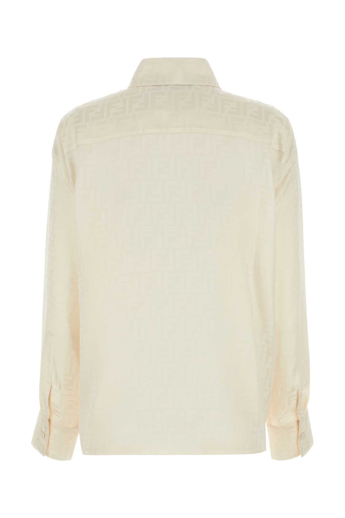 FENDI CAMICIA FF CREPE SATIN For Women Exterior: 100% Silk