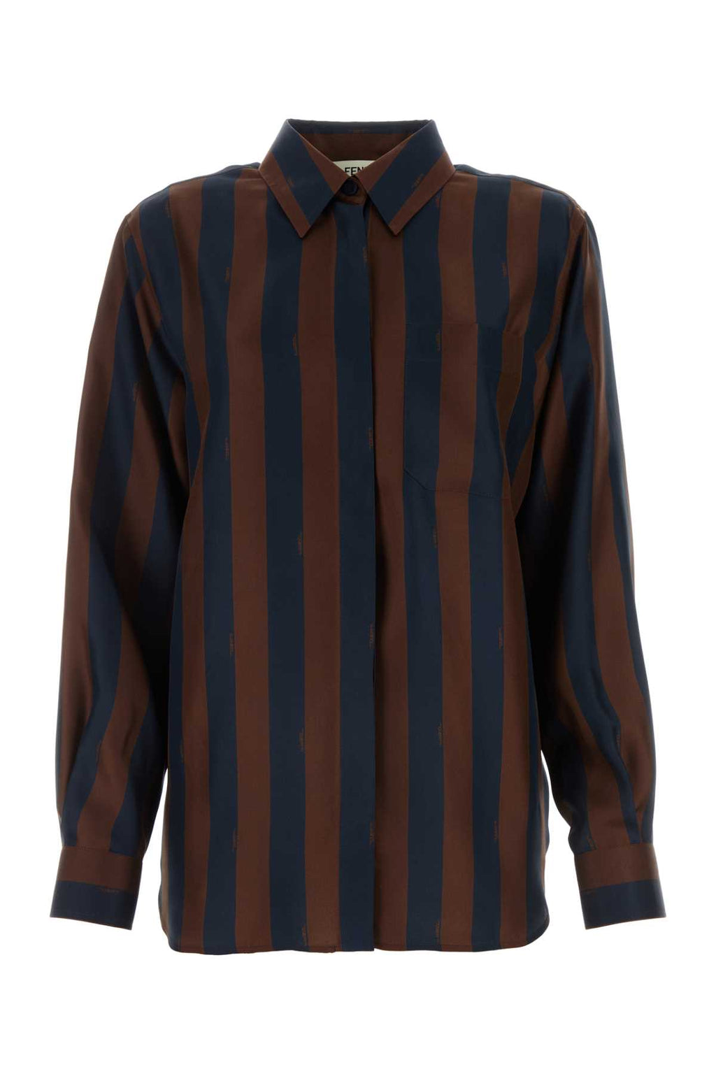 FENDI CAMICIA ALL OVER PEQUIN SILK For Women Exterior: 100% Silk
