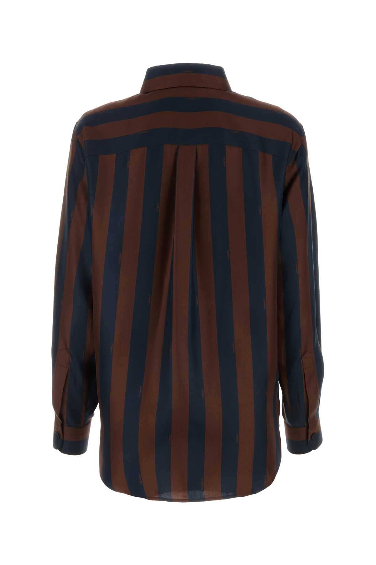 FENDI CAMICIA ALL OVER PEQUIN SILK For Women Exterior: 100% Silk