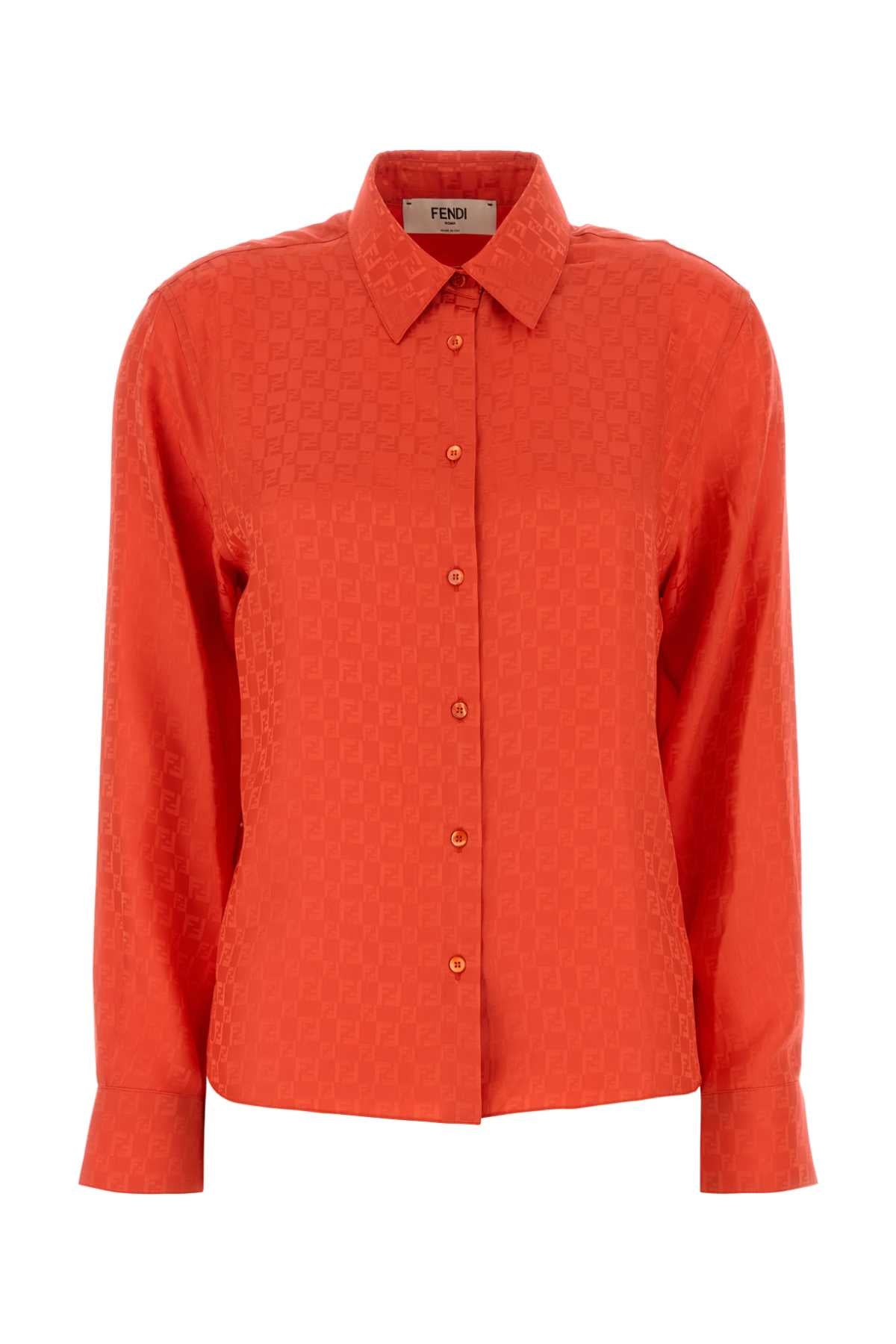 FENDI CAMICIA CHESS FF JACQU For Women Exterior: 100% Silk