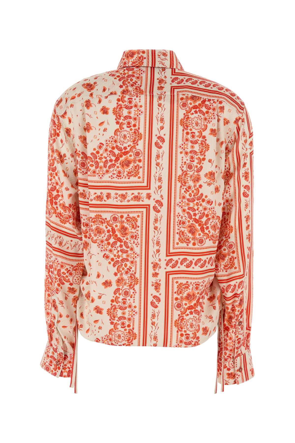 FENDI CAMICIA PATCHWORK BAND For Women Exterior: 100% Silk