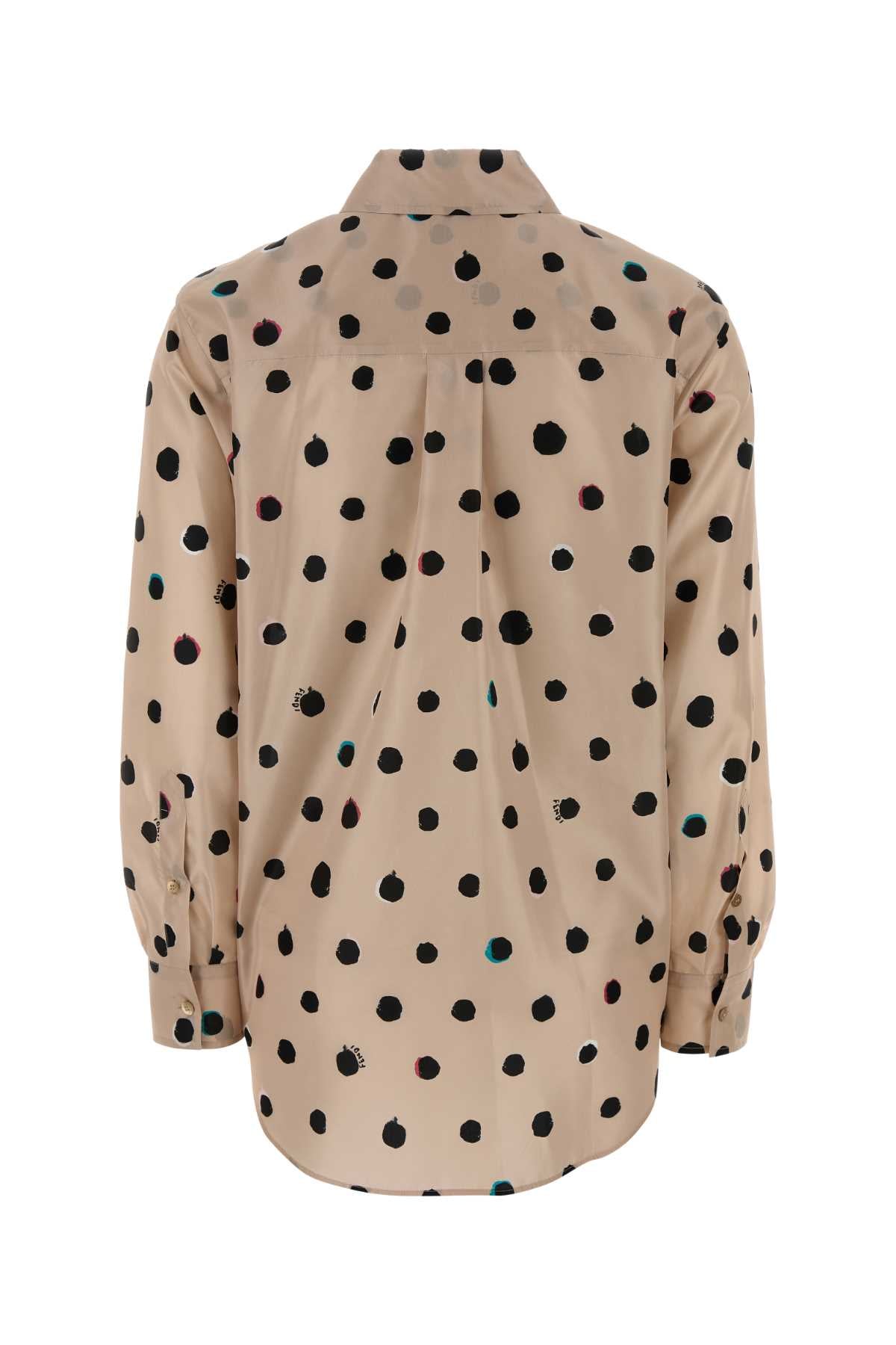 FENDI CAMICIA FALENA DOTS TA For Women Exterior: 100% Silk