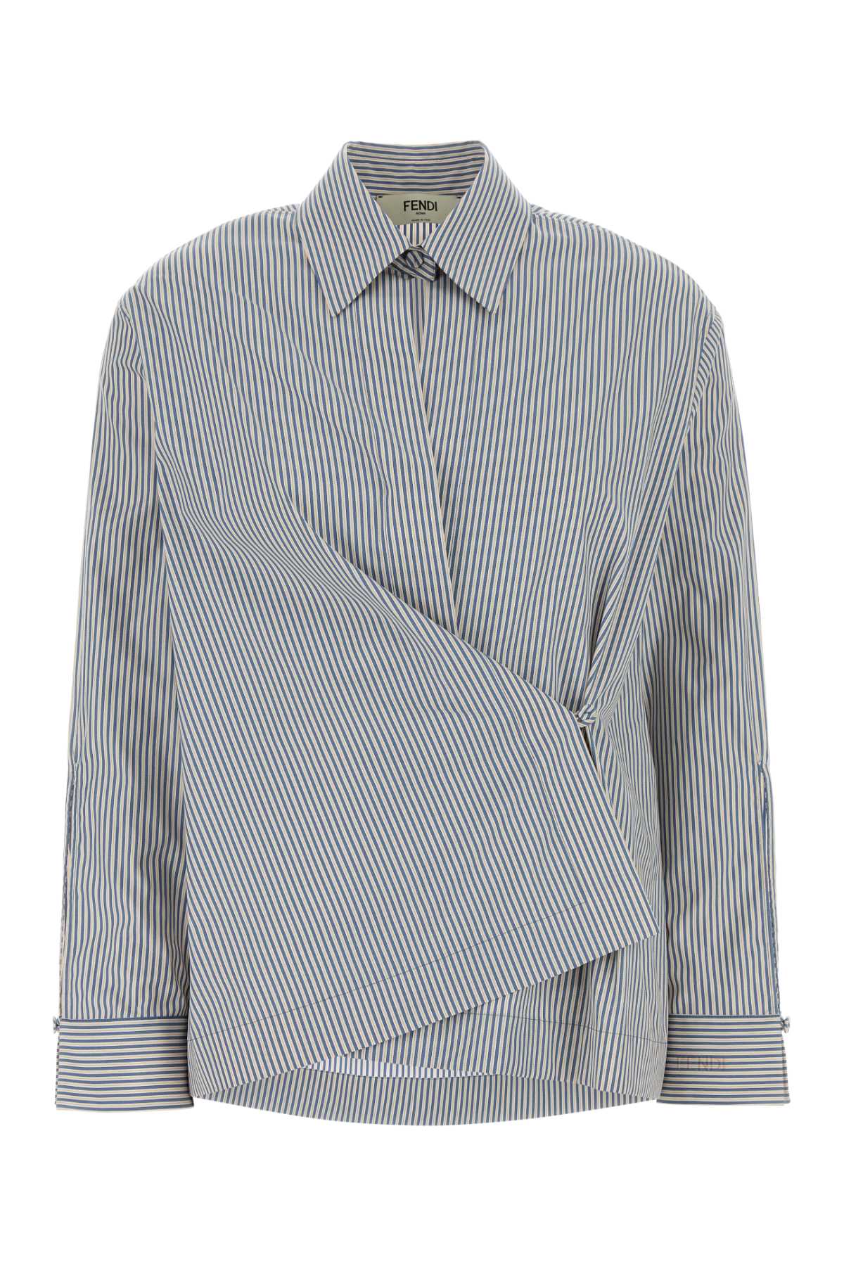 FENDI CAMICIA COTTON STRIPES For Women Exterior: 100% Cotton