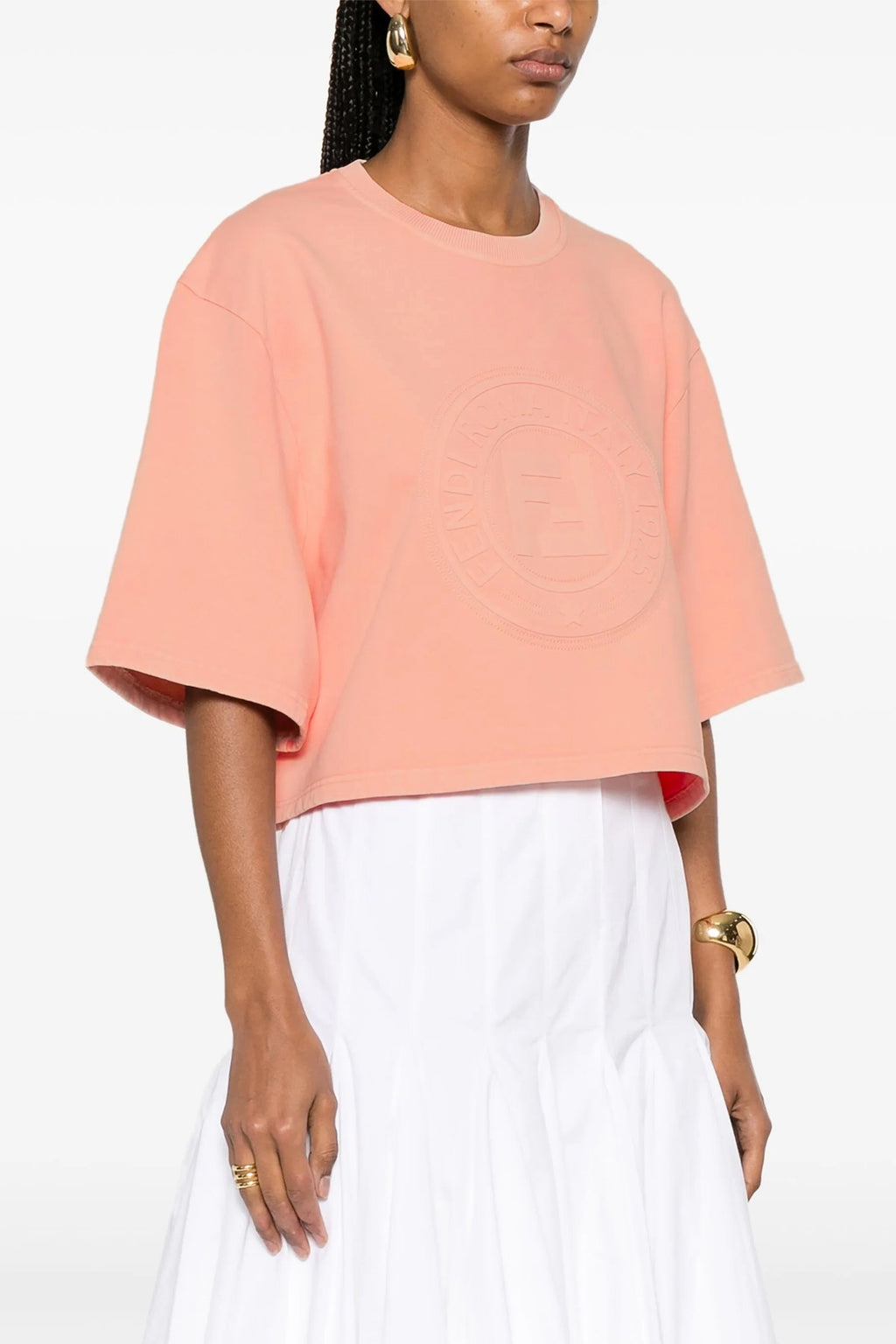 FENDI 3D 'Fendi Roma' sweatshirt For Women 100% cotton