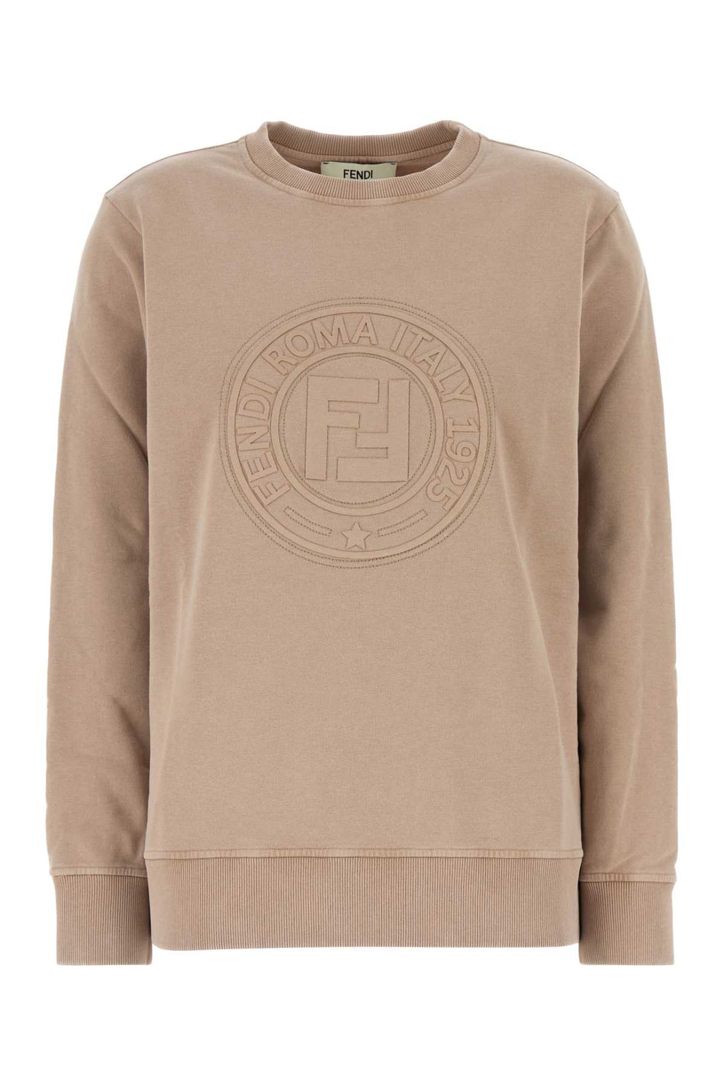 FENDI SWET LONG SLEEVES LOGO For Women Exterior: 100% Cotton