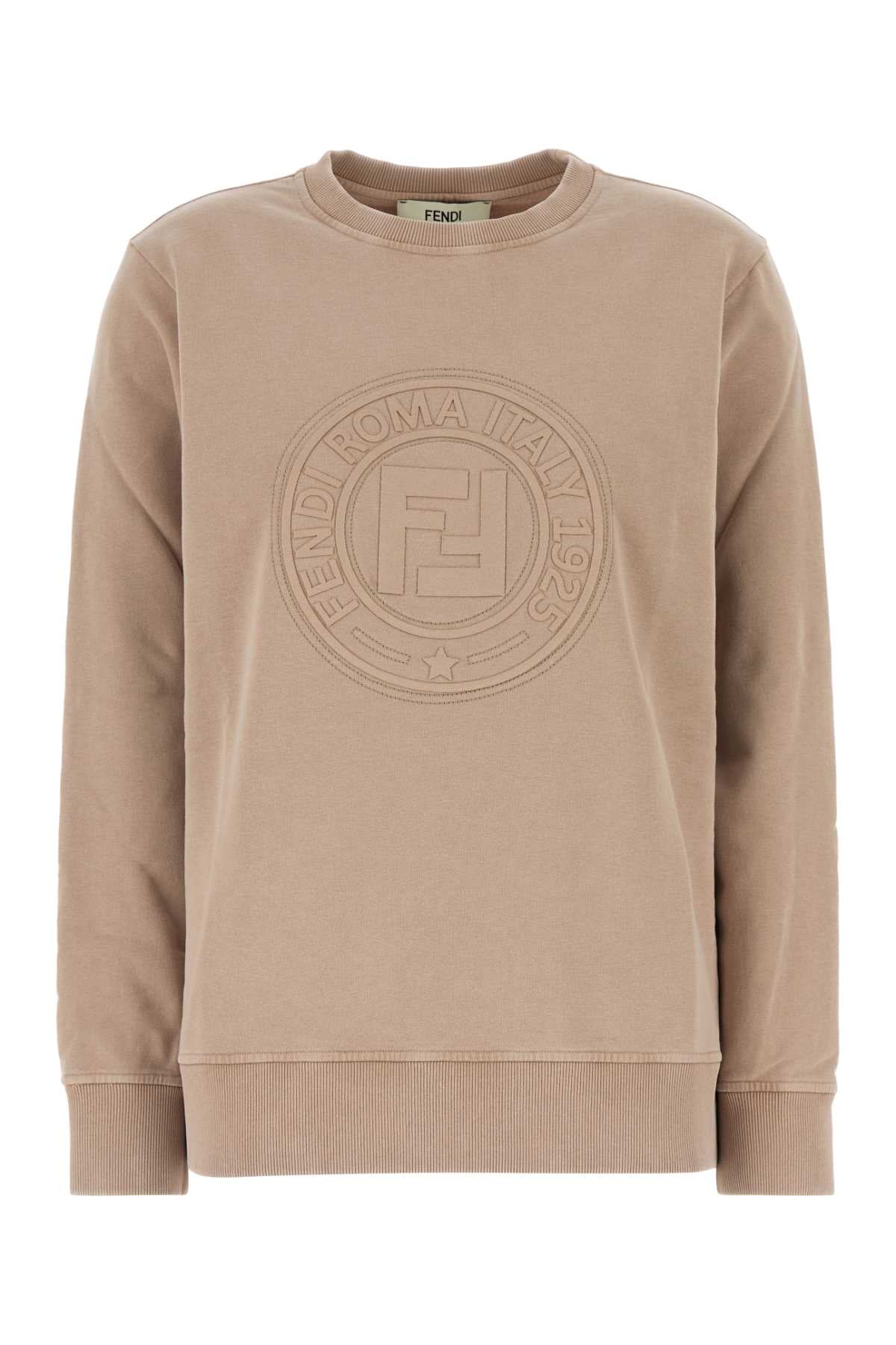 FENDI SWET LONG SLEEVES LOGO For Women Exterior: 100% Cotton