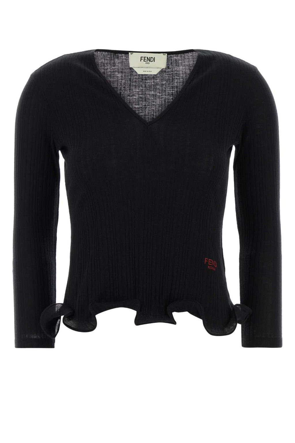FENDI TOP FENDI ROMA RIB For Women Exterior: 100% Virgin wool