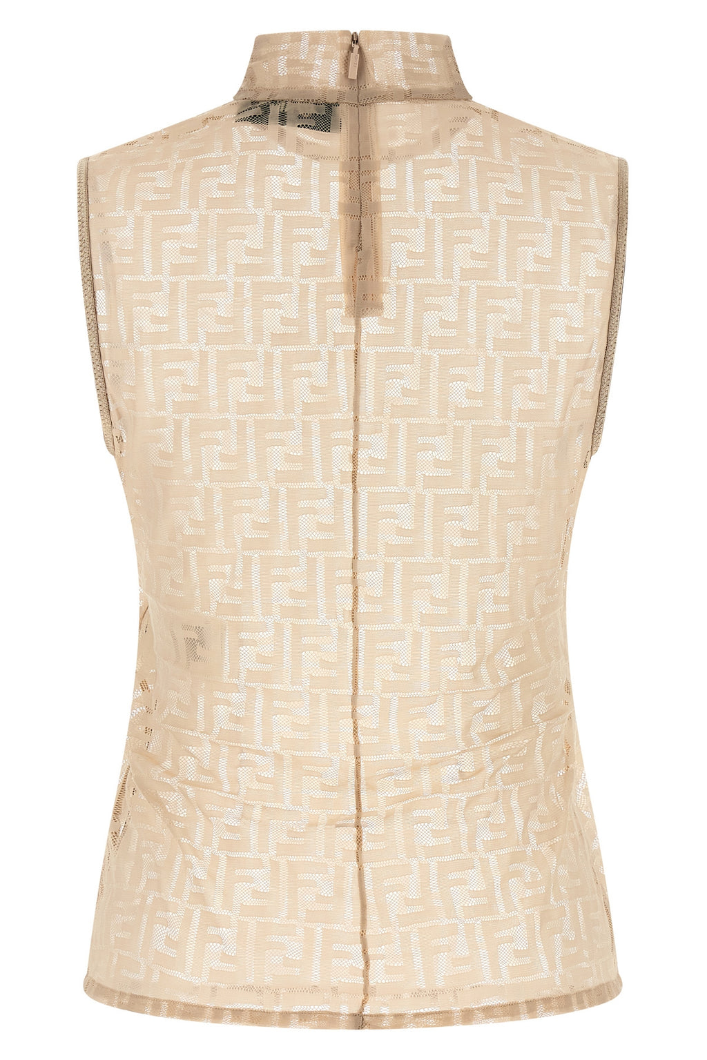 FENDI 'FF' lace top For Women 92% polyamide, 8% elastane
