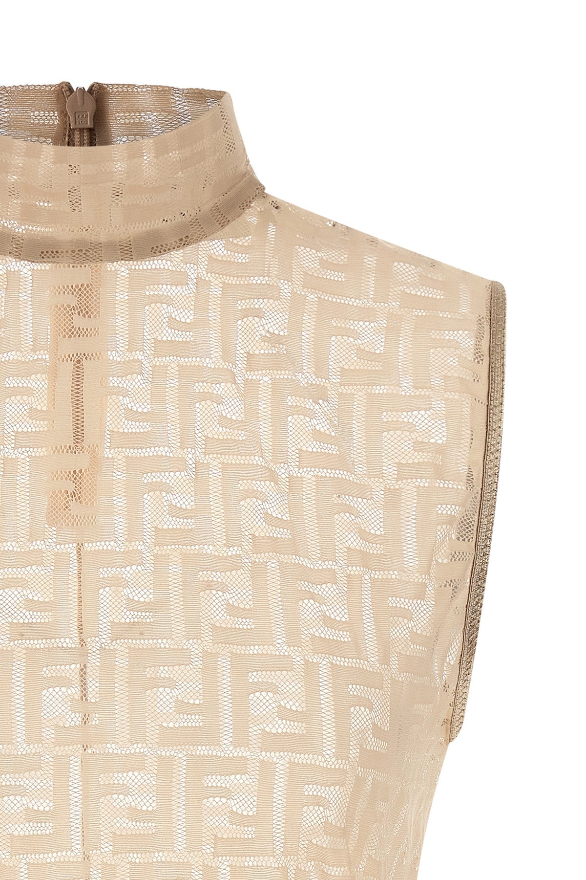 FENDI 'FF' lace top For Women 92% polyamide, 8% elastane