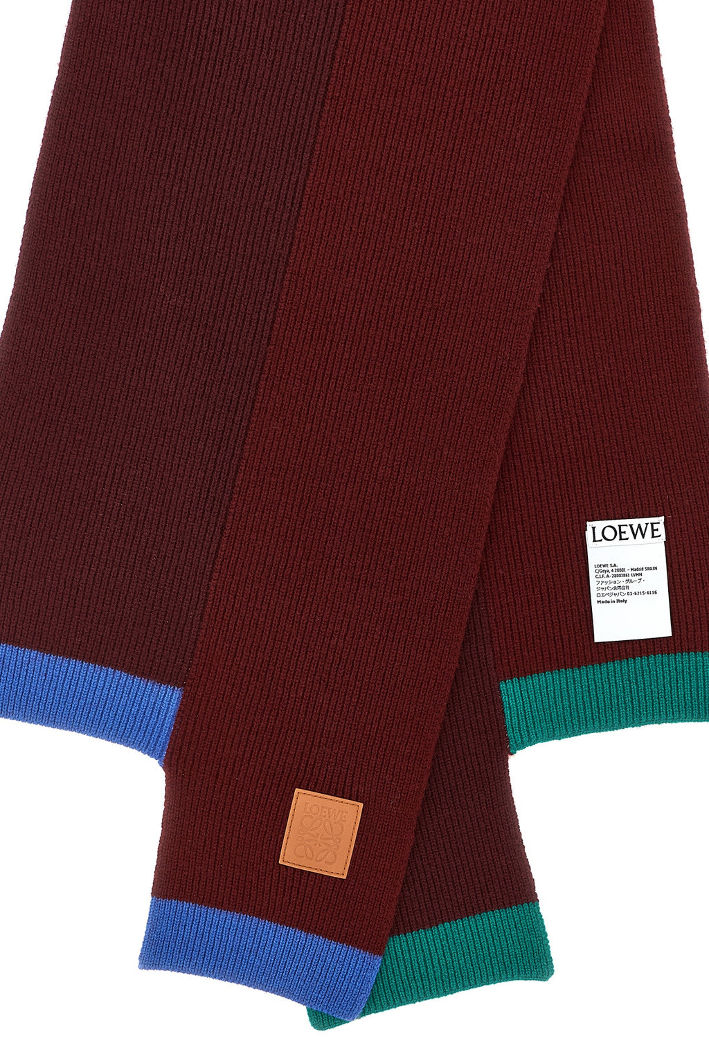 LOEWE Wool asymmetrical scarf For Women 100% wool