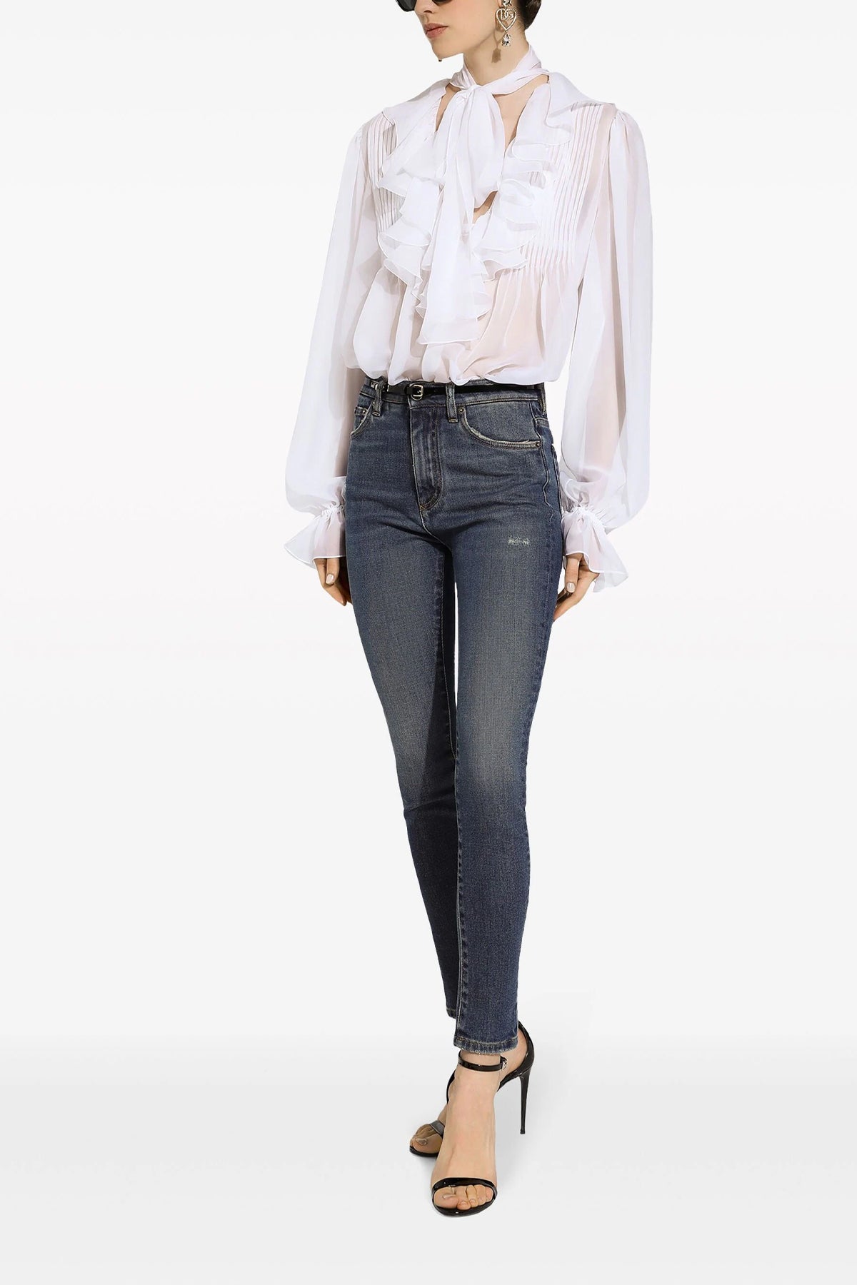 DOLCE & GABBANA 5-pocket jeans For Women 98% cotton, 2% elastane