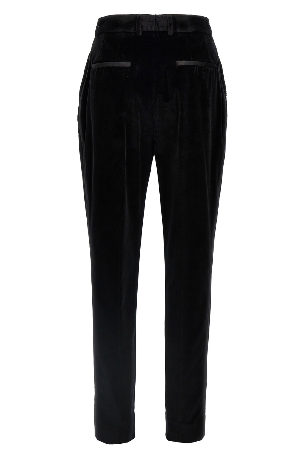 DOLCE & GABBANA Velvet tuxedo pants For Women 88% cotton 9% silk 3% polyester