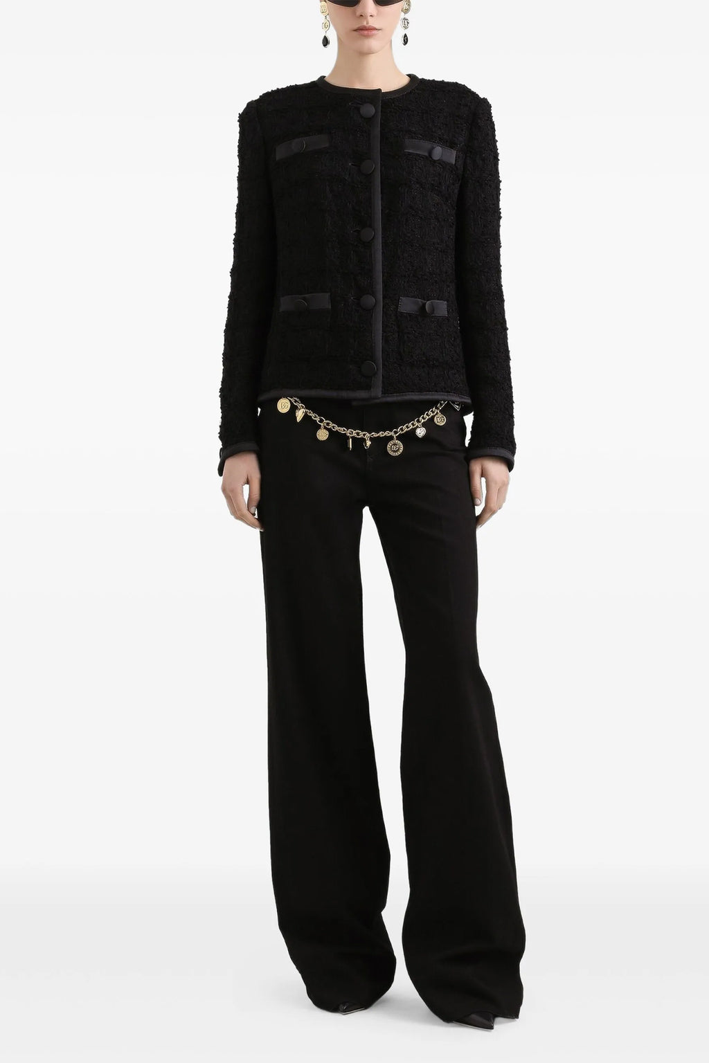 DOLCE & GABBANA Flare pants For Women 100% cotton