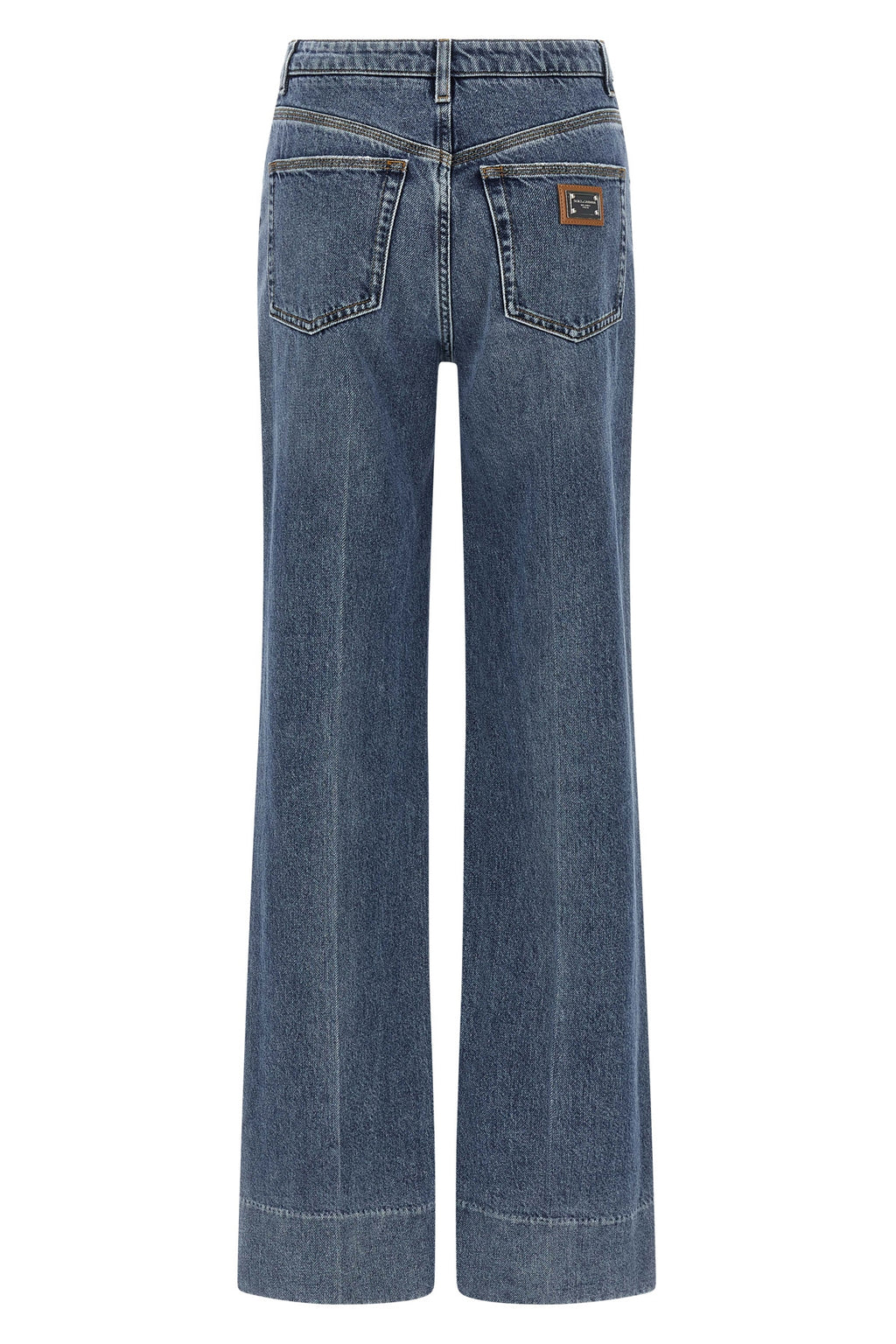 DOLCE & GABBANA Logo tag jeans For Women 100% cotton