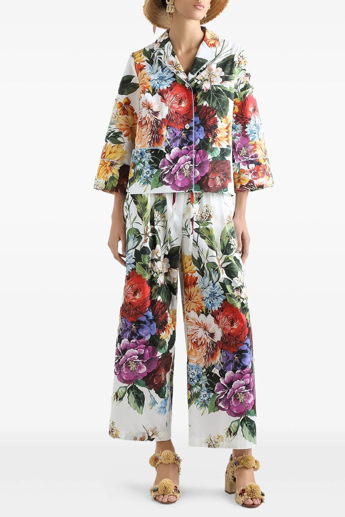 DOLCE & GABBANA 'Bouquet' pajama pants For Women 100% cotton