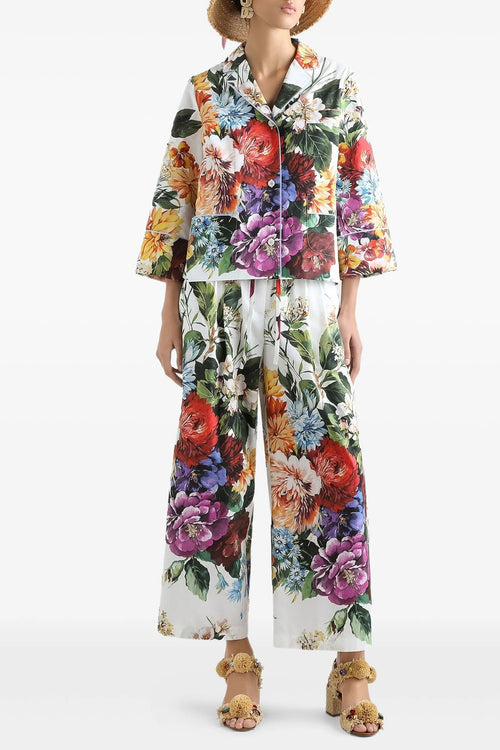 DOLCE & GABBANA 'Bouquet' pajama pants For Women 100% cotton