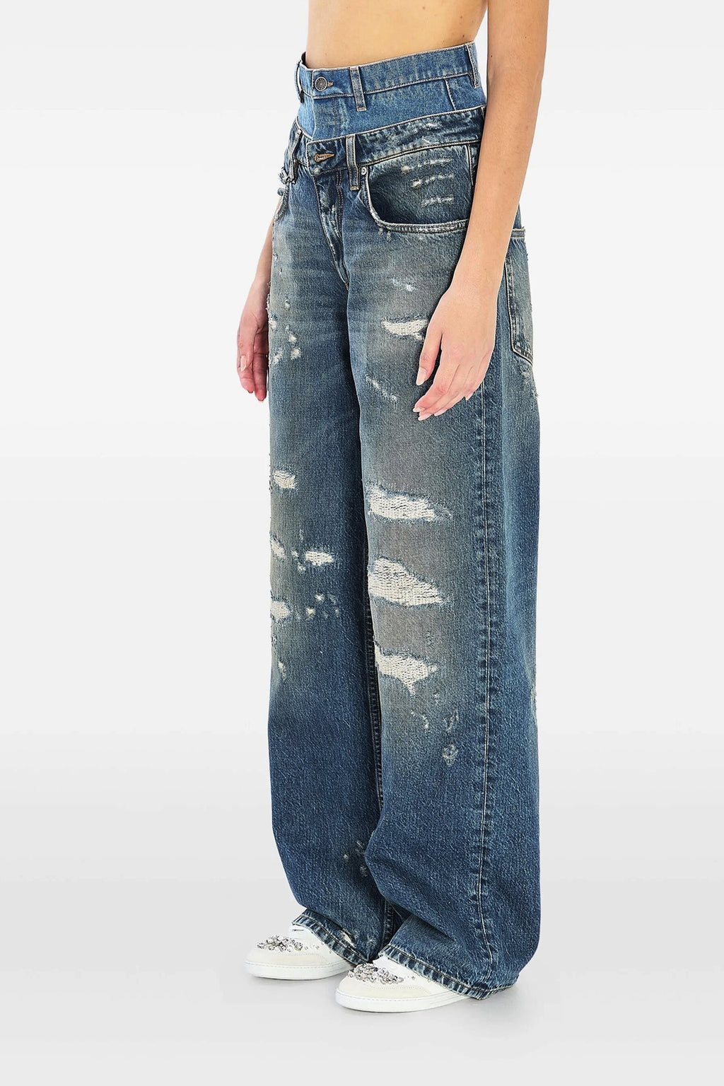 DOLCE & GABBANA Double layer jeans For Women 100% cotton