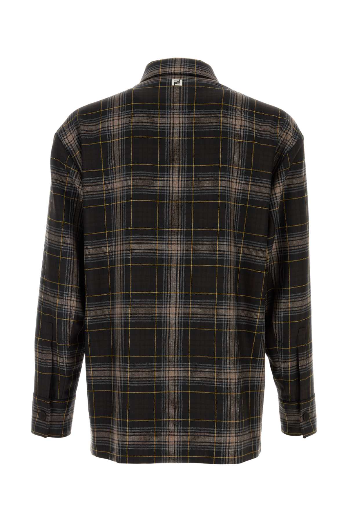 FENDI GO TO CHECK JKT For Men Exterior: 100% Wool