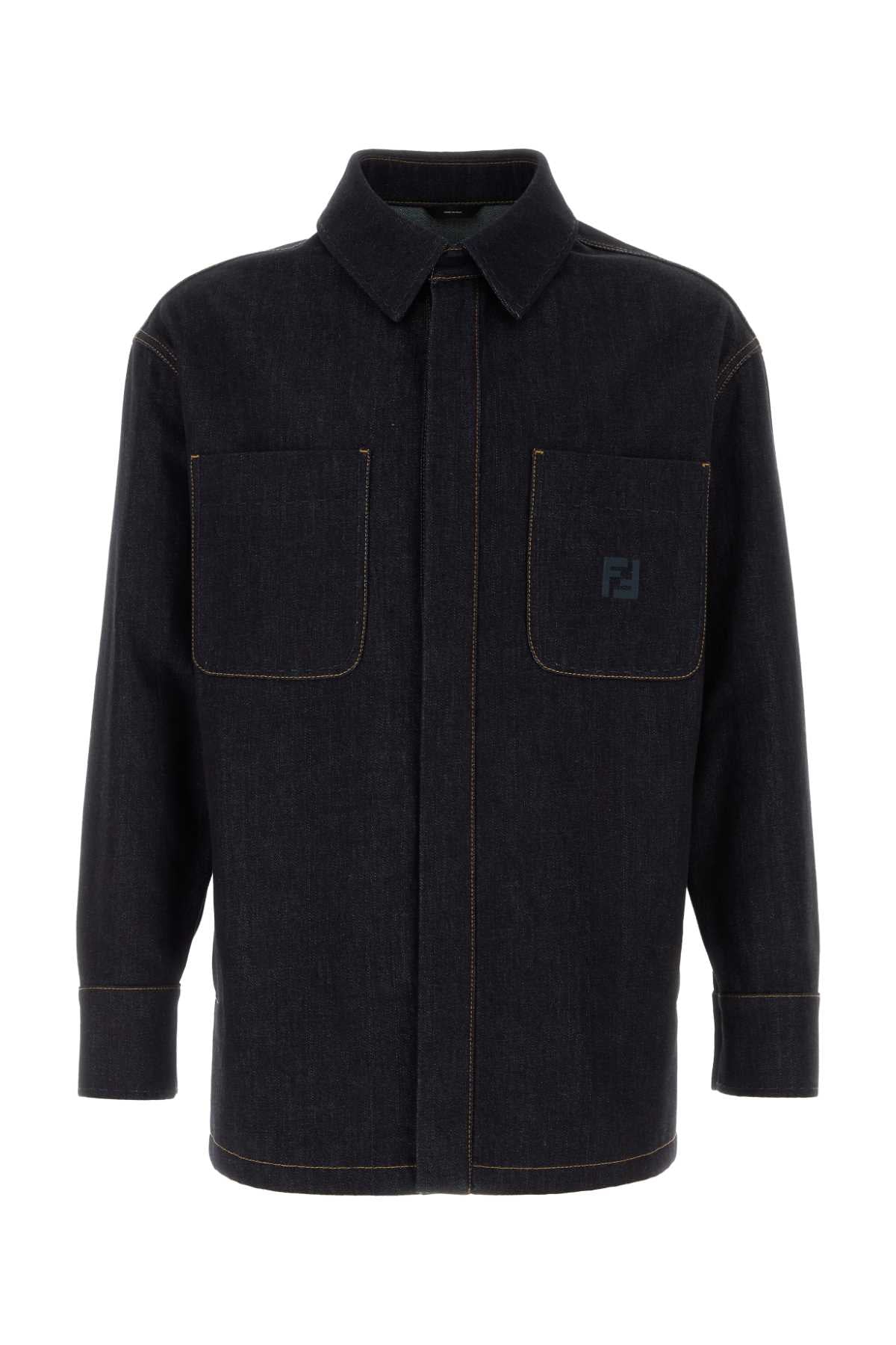 FENDI JACKET SELLERIA+FF EMBROIDERY For Men Exterior: 100% Cotton
