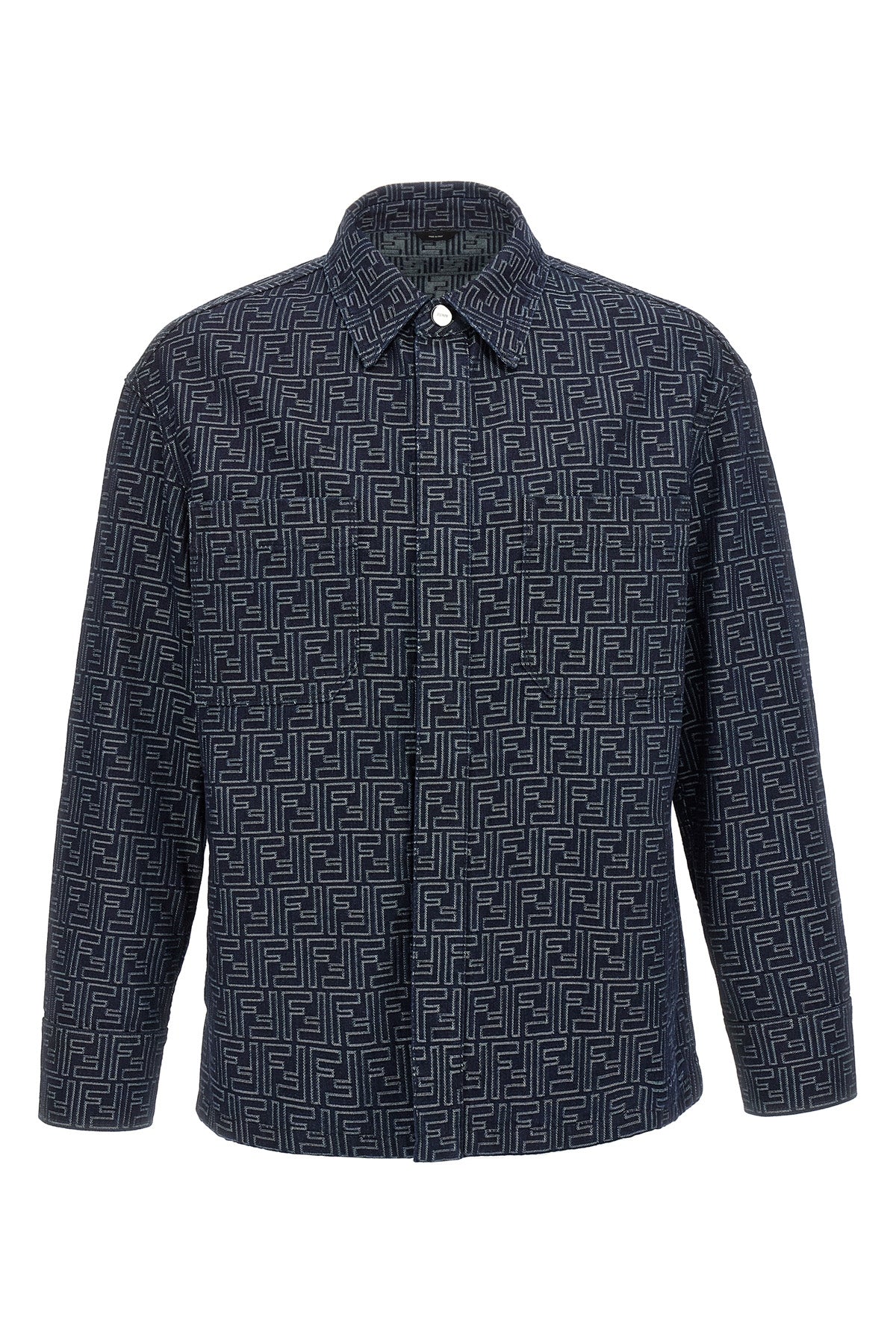 FENDI Overshirt denim FF For Men 100% cotton