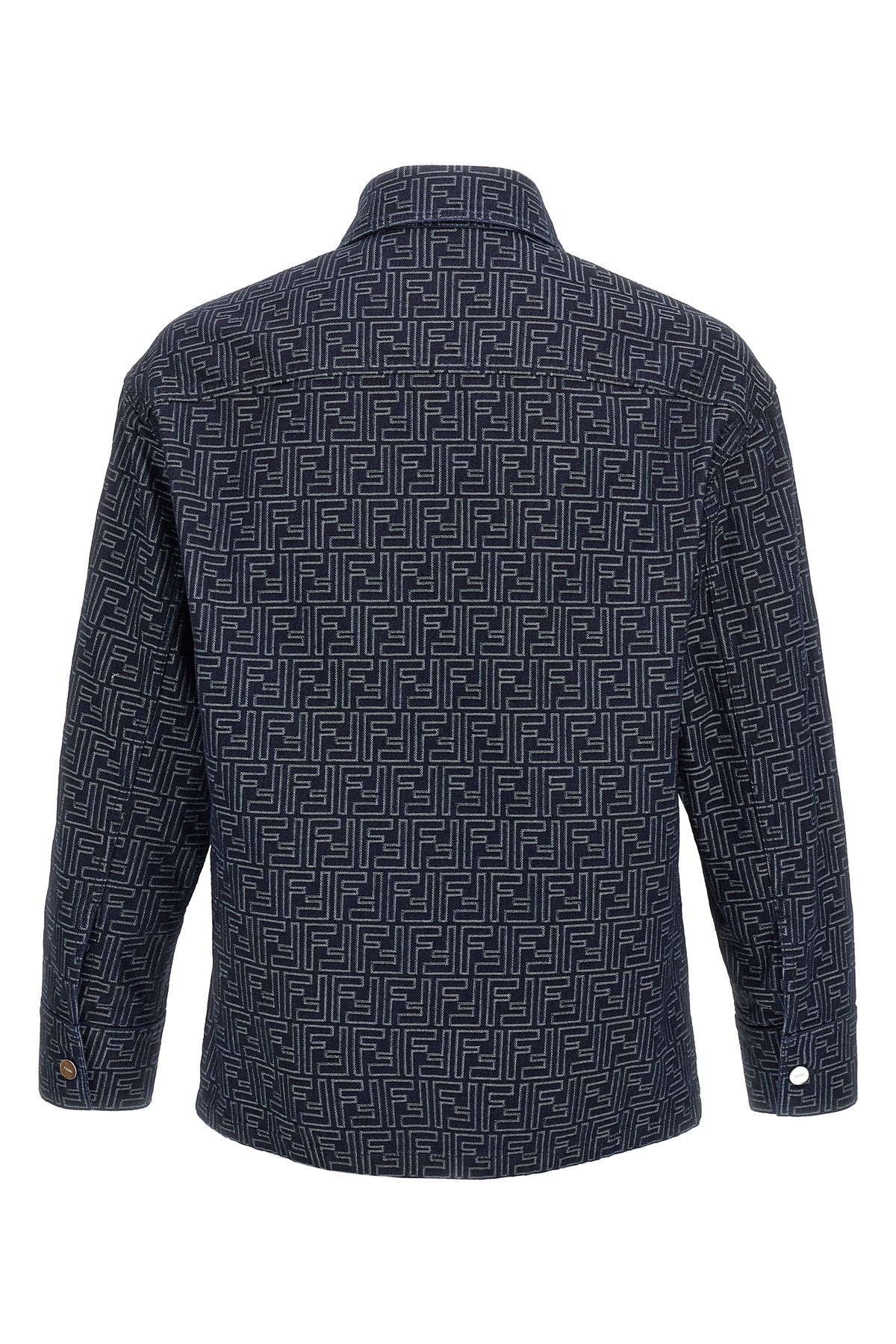 FENDI Overshirt denim FF For Men 100% cotton