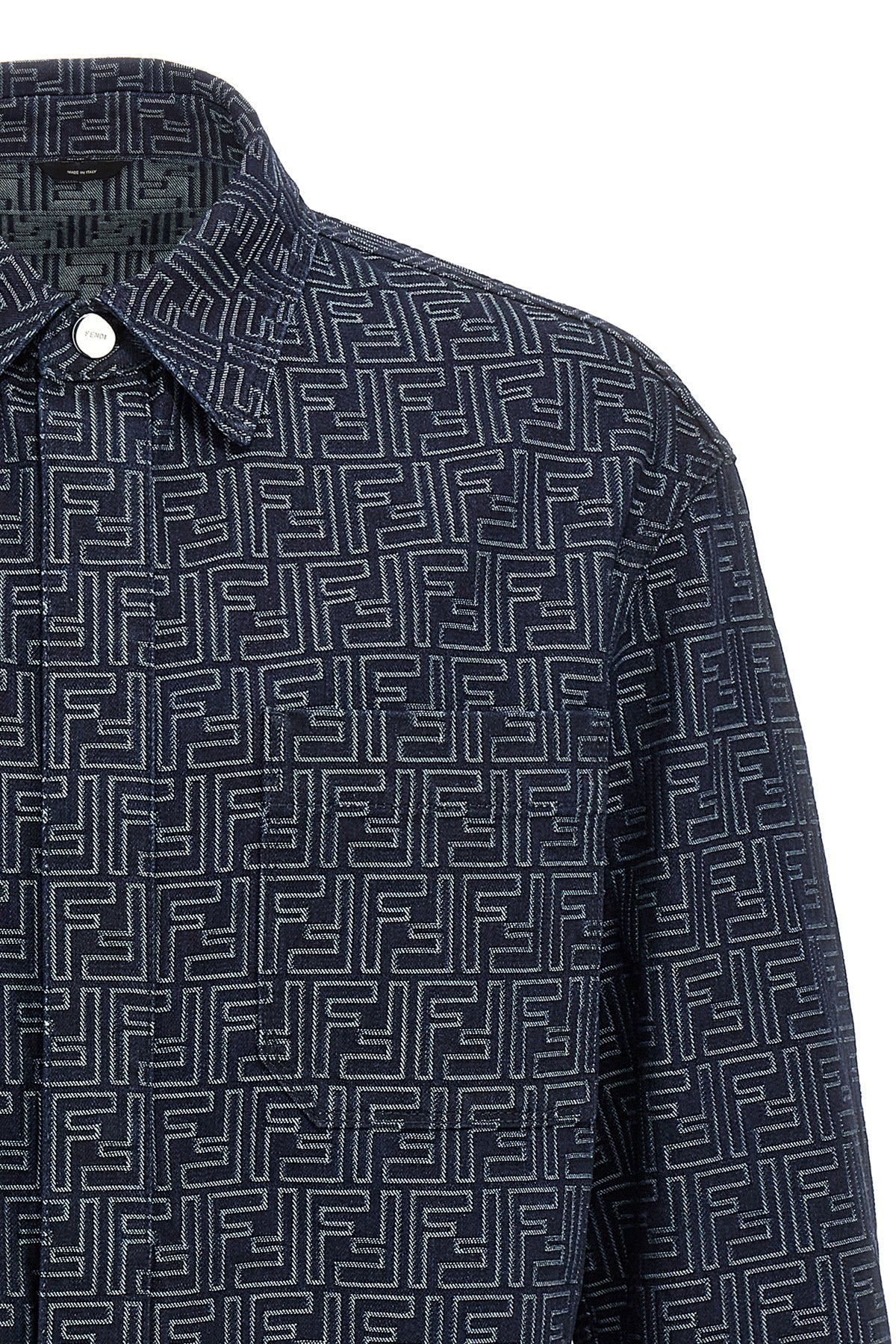 FENDI Overshirt denim FF For Men 100% cotton