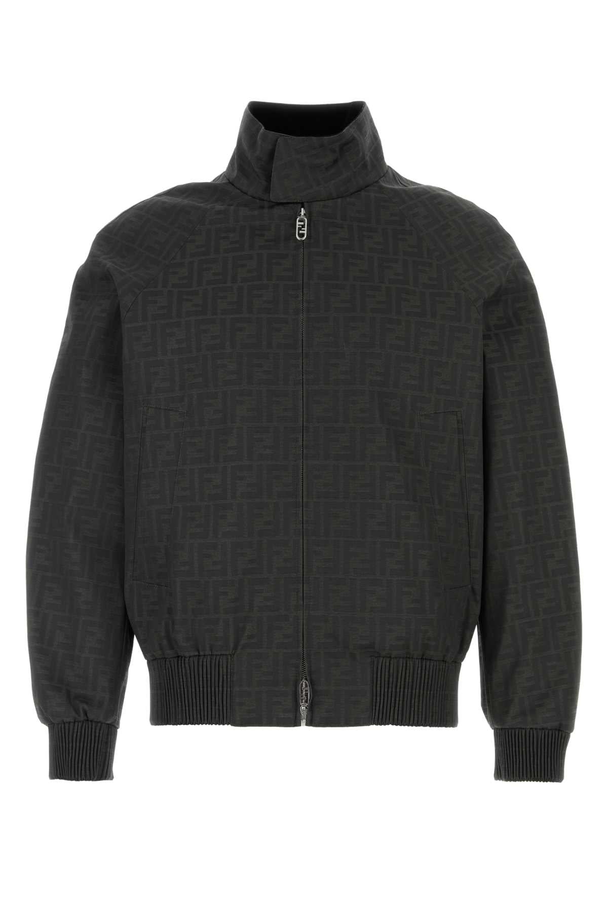 FENDI BOMBER FF For Men Exterior: 65% Polyester 35% Cotton Lining: 100% Nylon