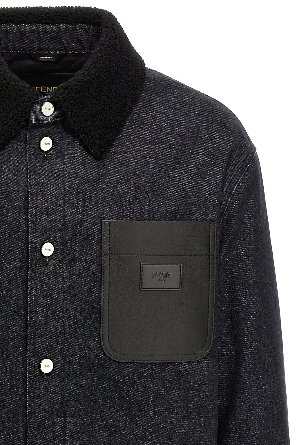 FENDI Denim jacket For Men 100% cotton