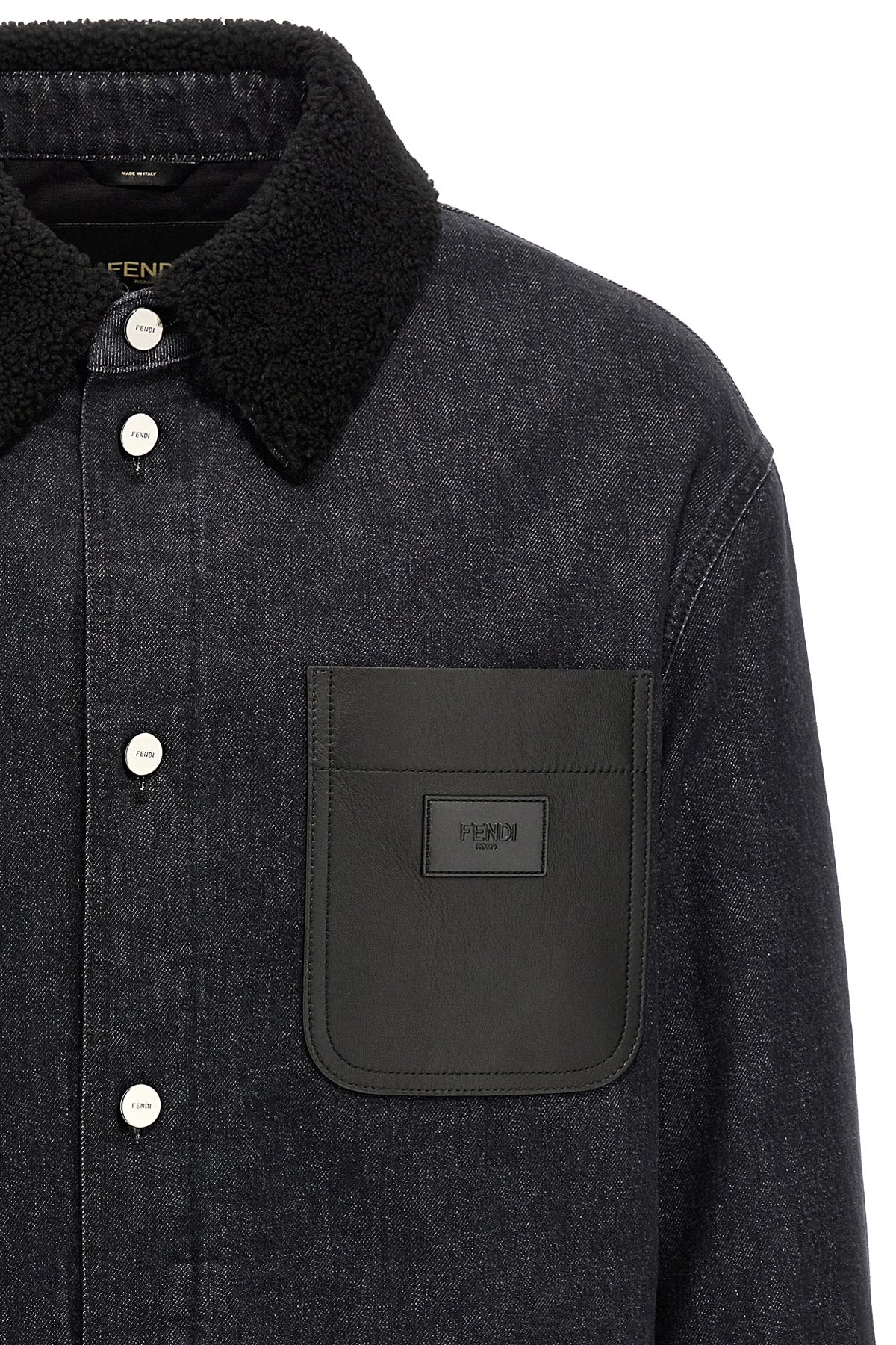 FENDI Denim jacket For Men 100% cotton