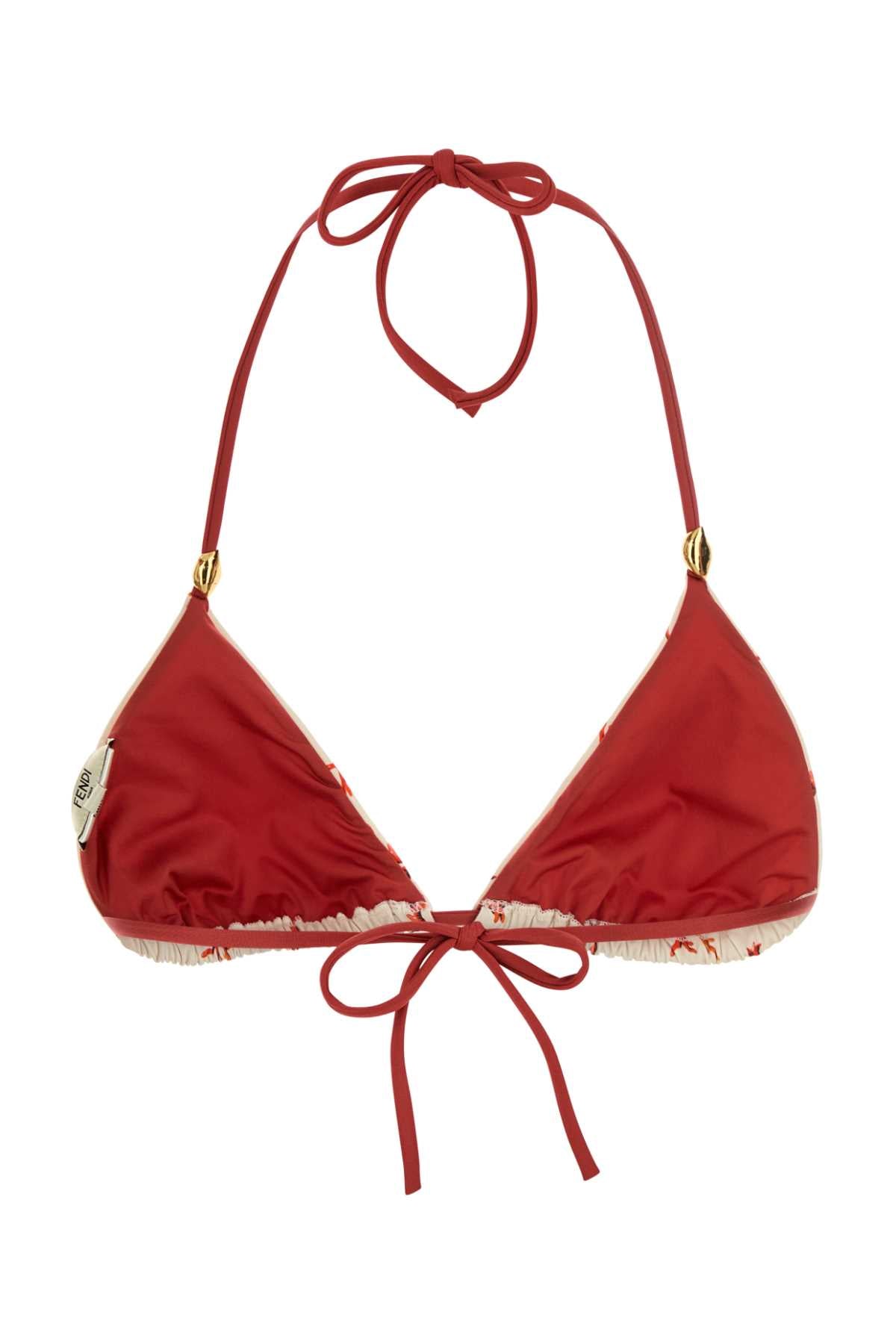 FENDI TRIANGOLO CORAL REEF LYC For Women Exterior: 78% Nylon 22% Elastane Lining: 82% Nylon 18% Elastane