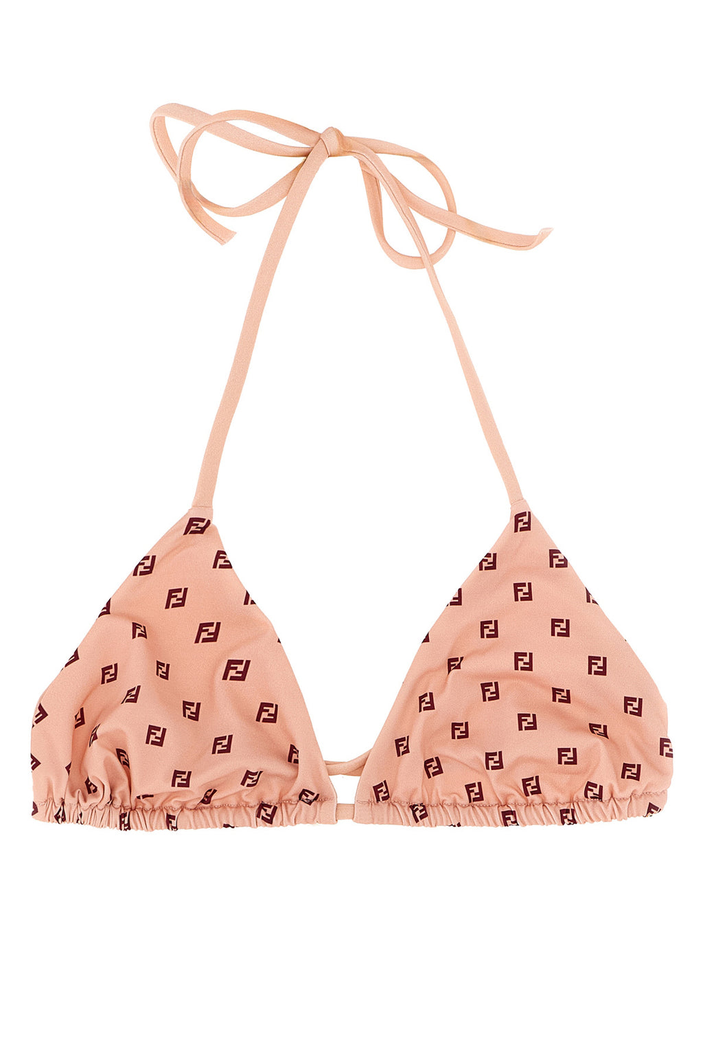 FENDI Micro patchwork bikini top For Women 78% polyamide, 22% elastane