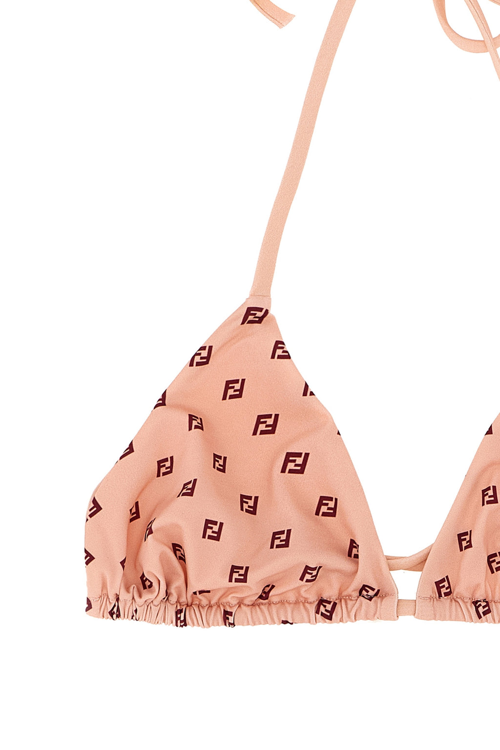 FENDI Micro patchwork bikini top For Women 78% polyamide, 22% elastane