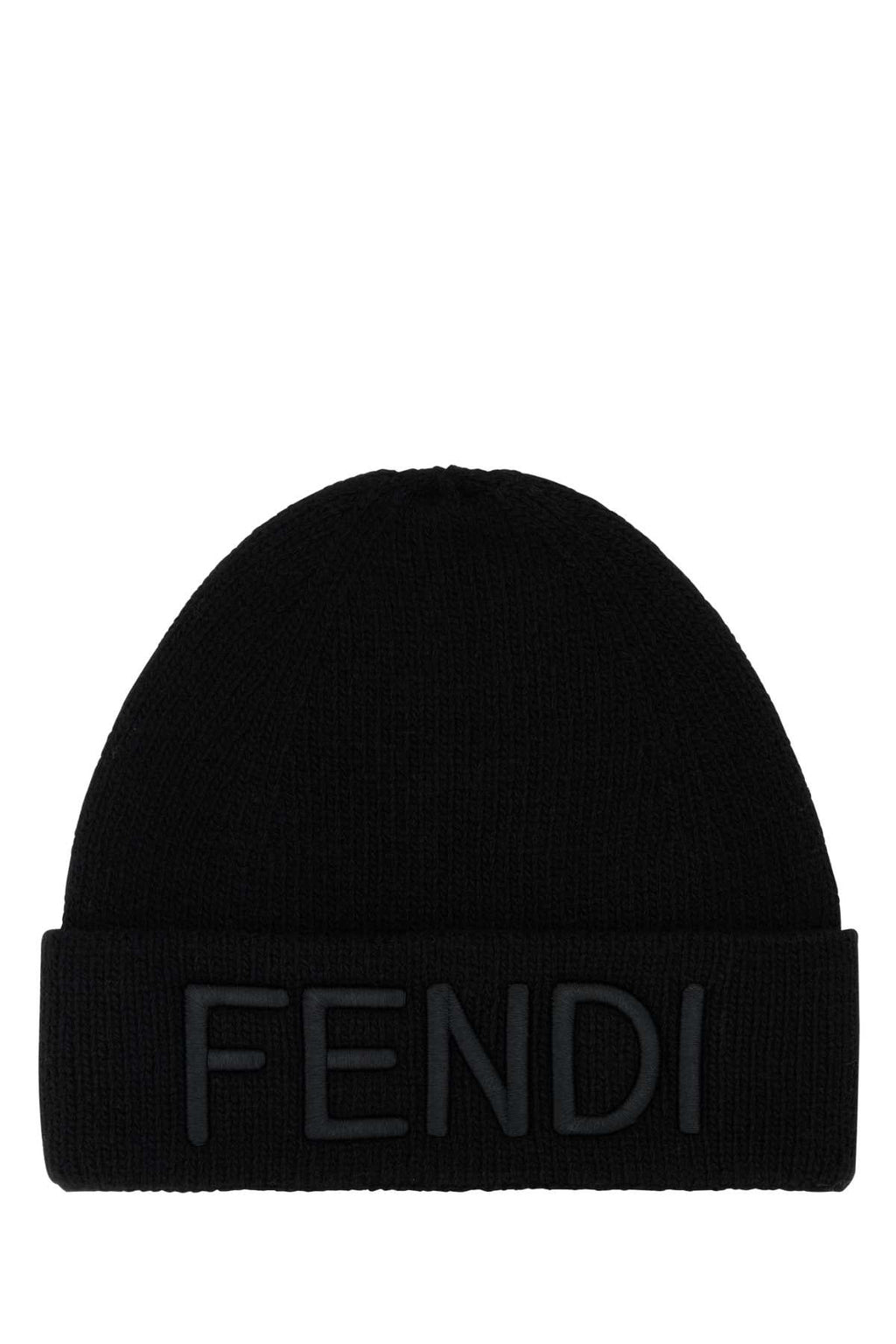 FENDI BEANIE WV EMBRODERY F For Men Exterior: 100% Wool