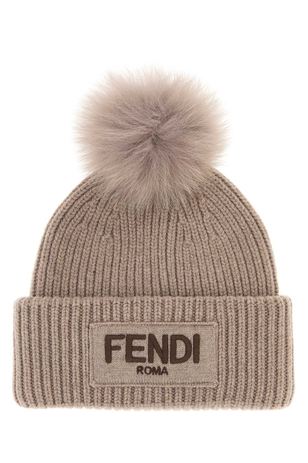 FENDI BEANIE PON PON VOLPE For Women Exterior: 100% Wool